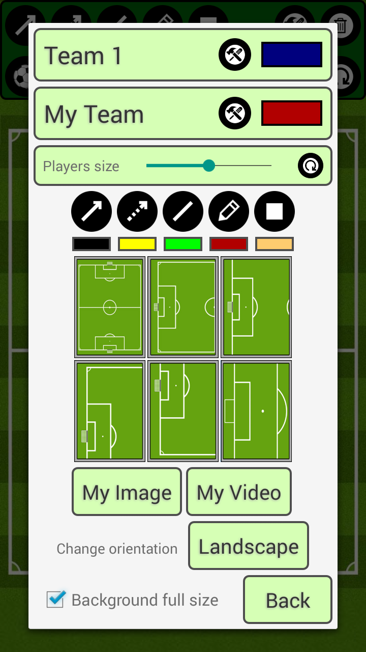 اسکرین شات 4 برنامه Soccer Tactic Board