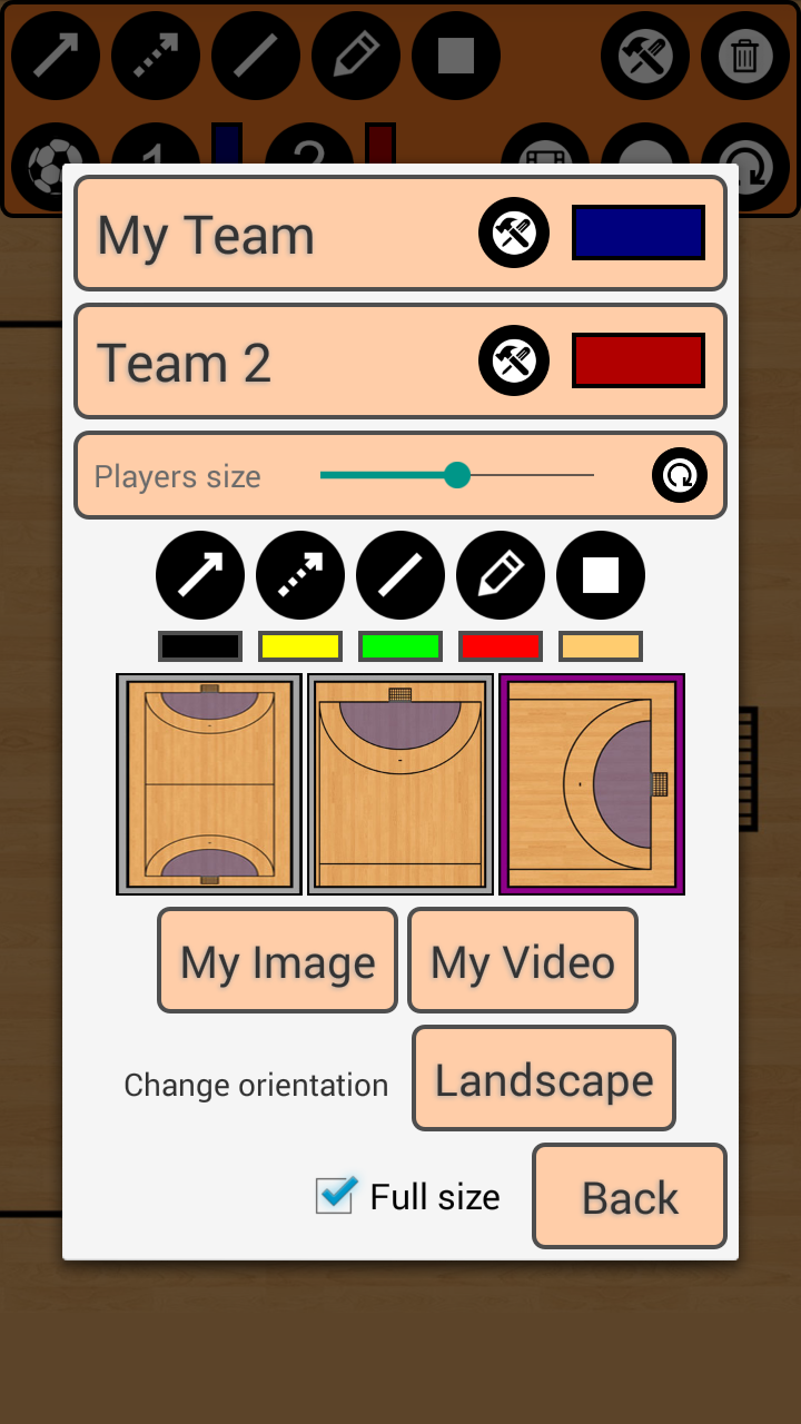 اسکرین شات 4 برنامه Handball Tactic Board