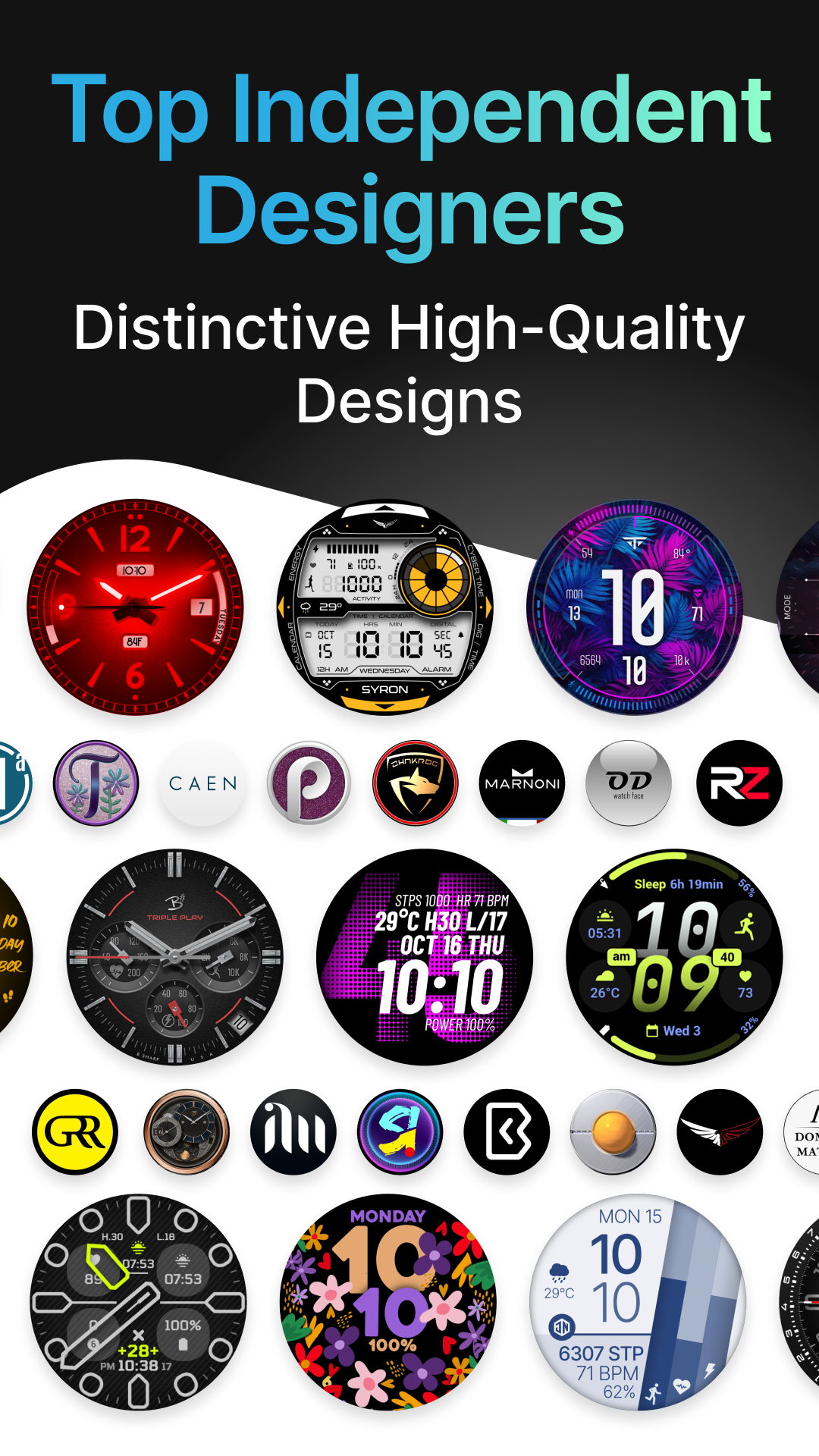 اسکرین شات 4 برنامه Facer Watch Faces