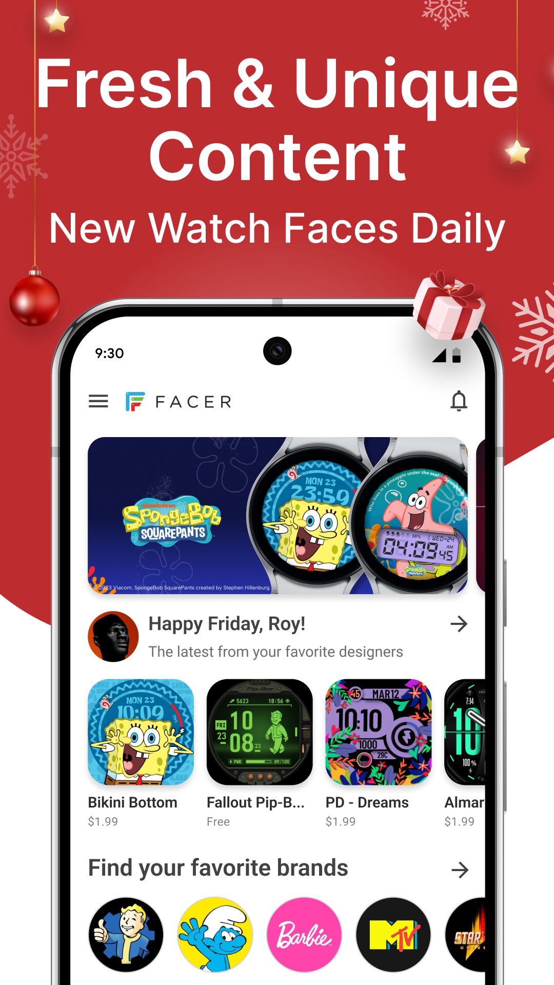 اسکرین شات 6 برنامه Facer Watch Faces