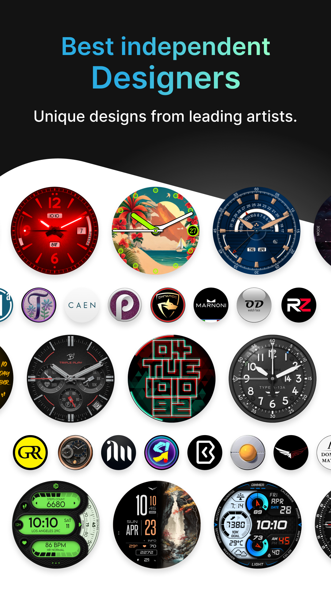 اسکرین شات 4 برنامه Facer Watch Faces