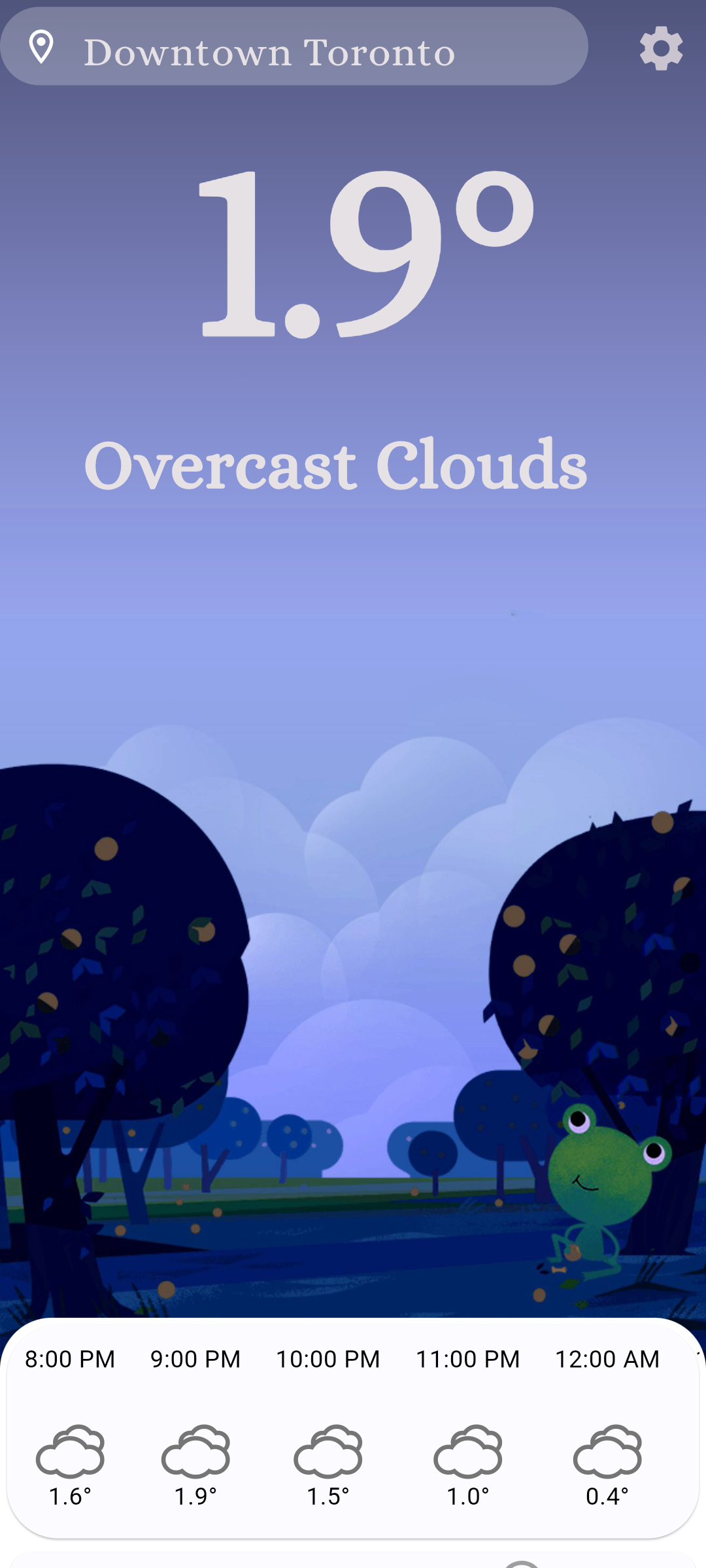 اسکرین شات 3 برنامه Froggy Weather
