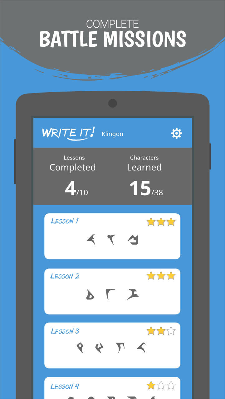 اسکرین شات 2 بازی Write It! Klingon