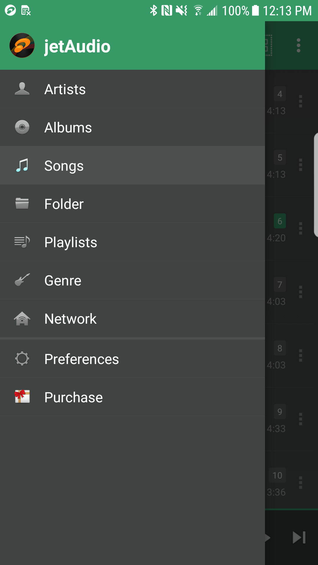 اسکرین شات 2 برنامه jetAudio Hi-Res Music Player