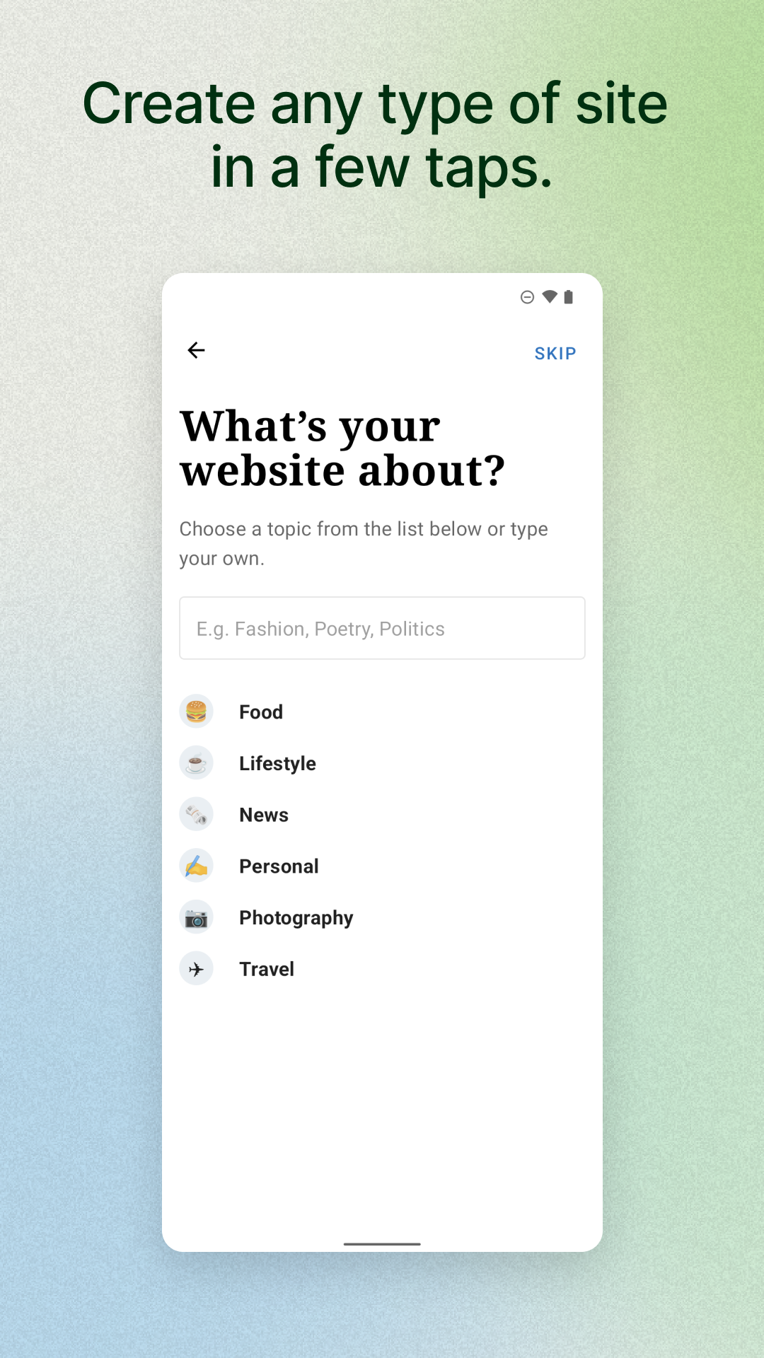 اسکرین شات 5 برنامه Jetpack – Website Builder