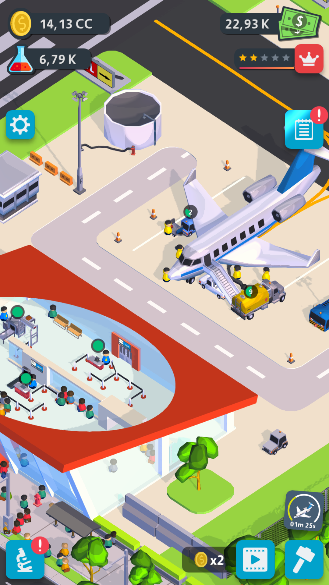 اسکرین شات 6 بازی Airport Inc. Idle Tycoon Game