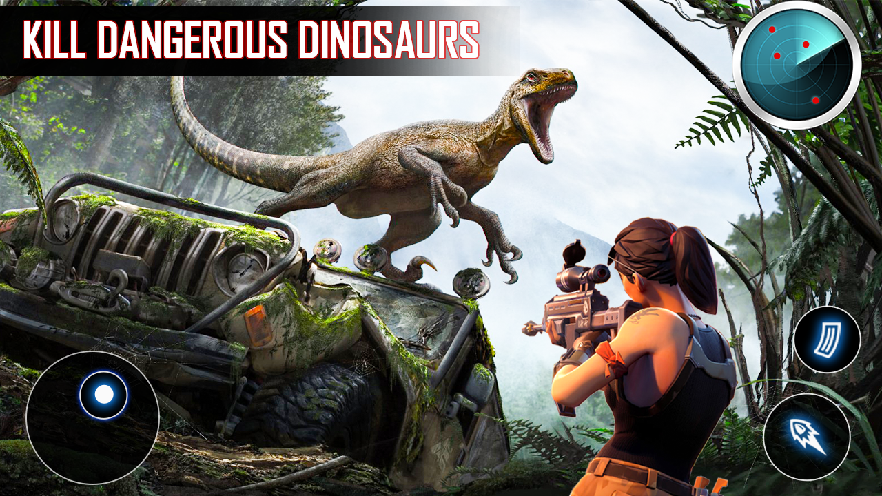 اسکرین شات 3 بازی Wild Dino Hunting Gun Games 3d
