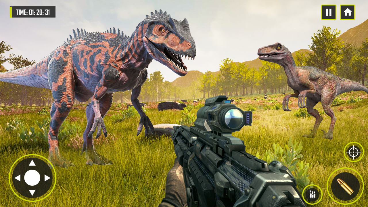 اسکرین شات 5 بازی Wild Dino Hunting Gun Games 3d
