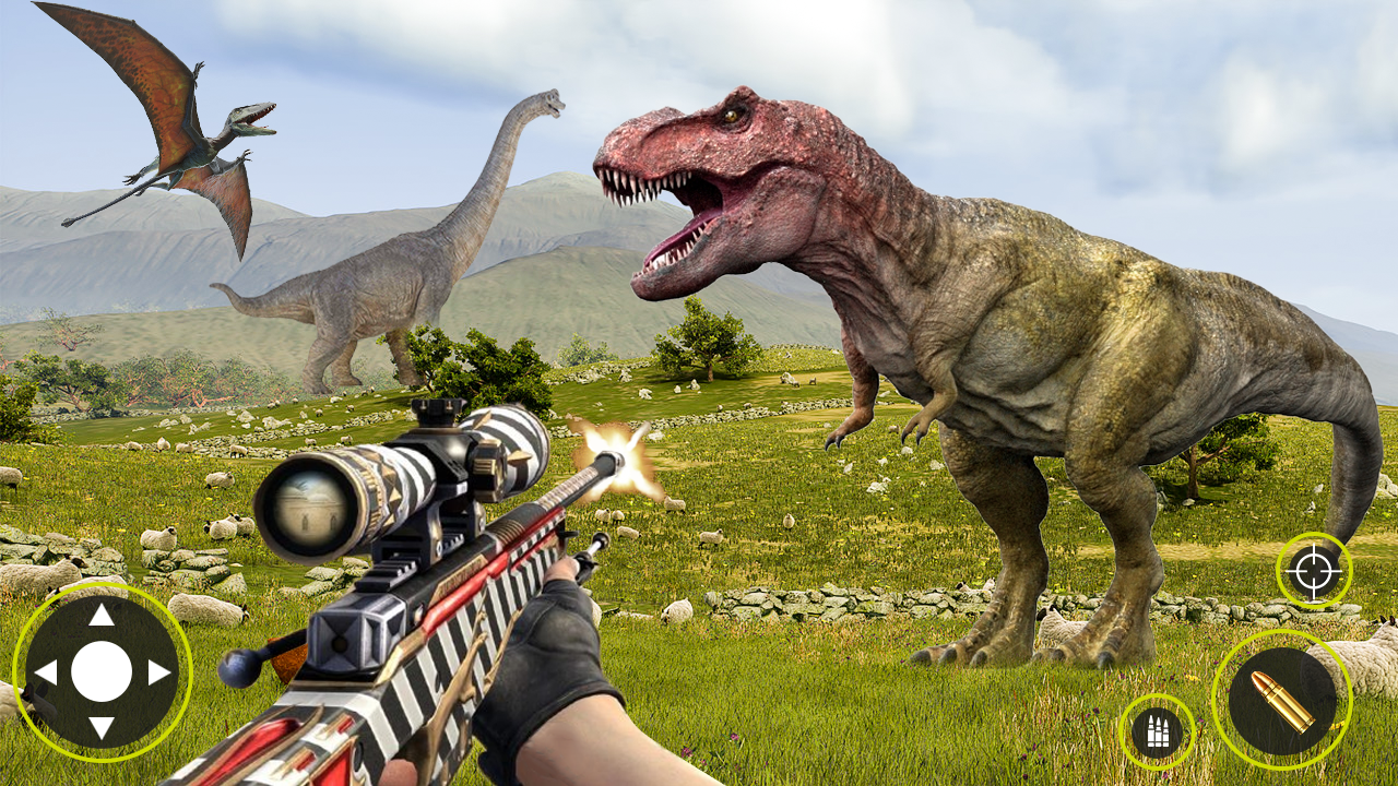 اسکرین شات 1 بازی Wild Dino Hunting Gun Games 3d