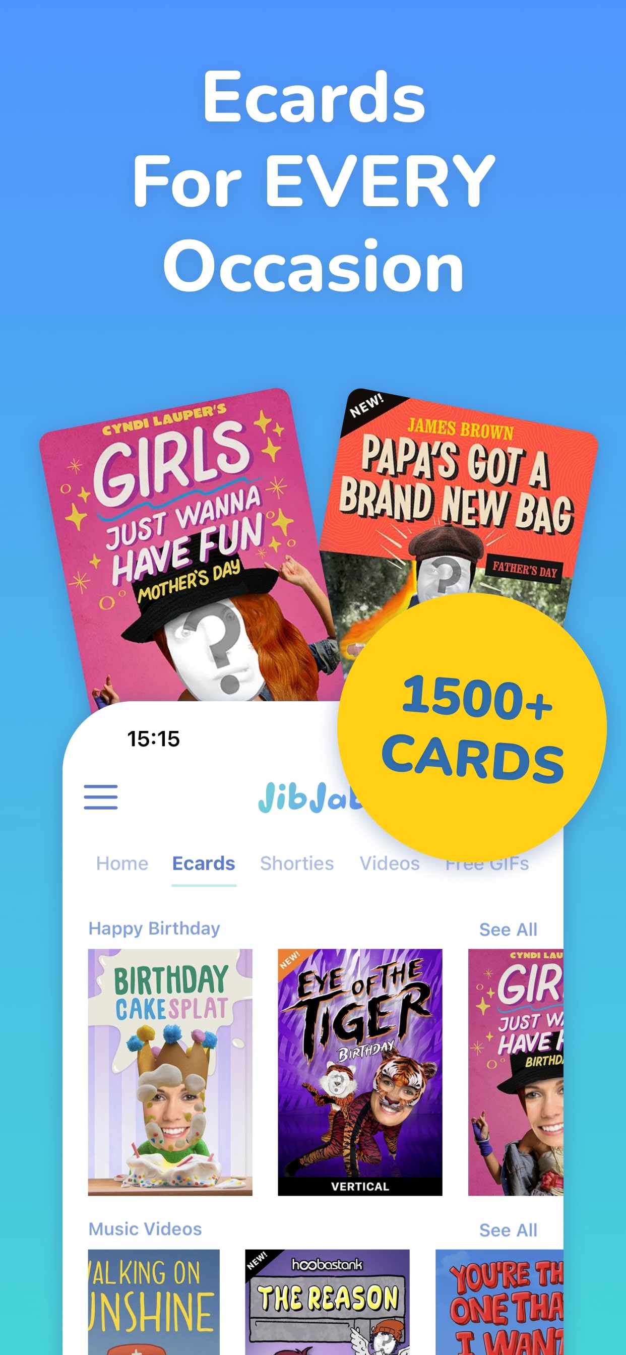 اسکرین شات 2 برنامه JibJab: Funny Birthday Cards