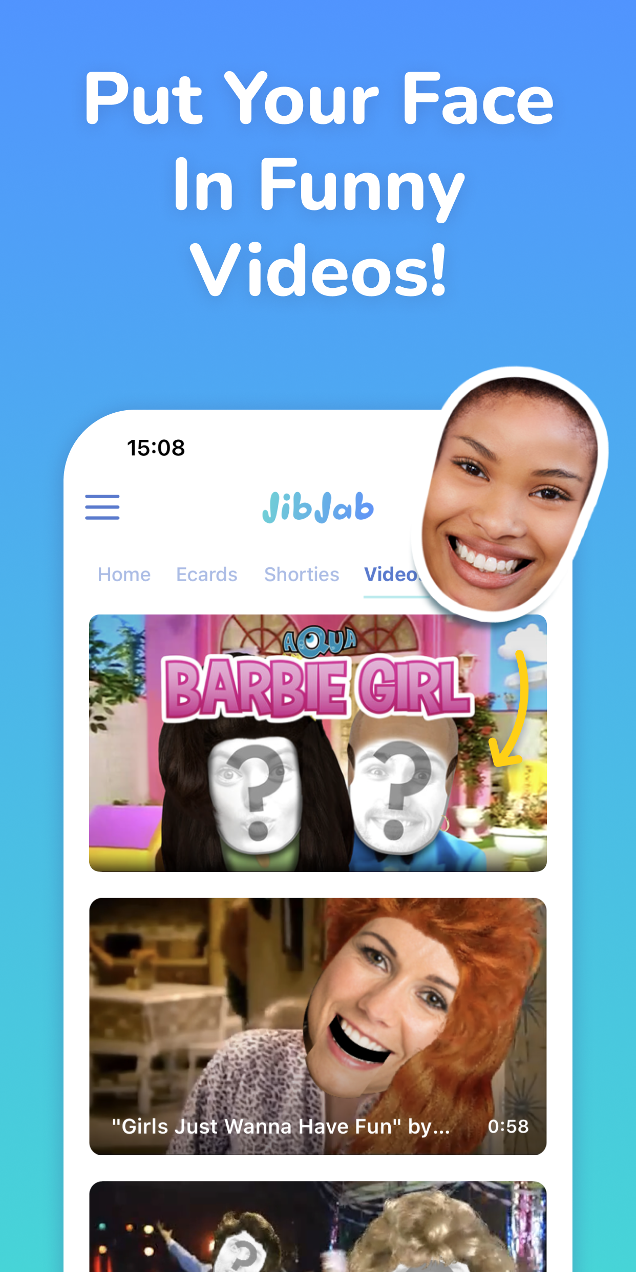 اسکرین شات 3 برنامه JibJab: Funny Birthday Cards
