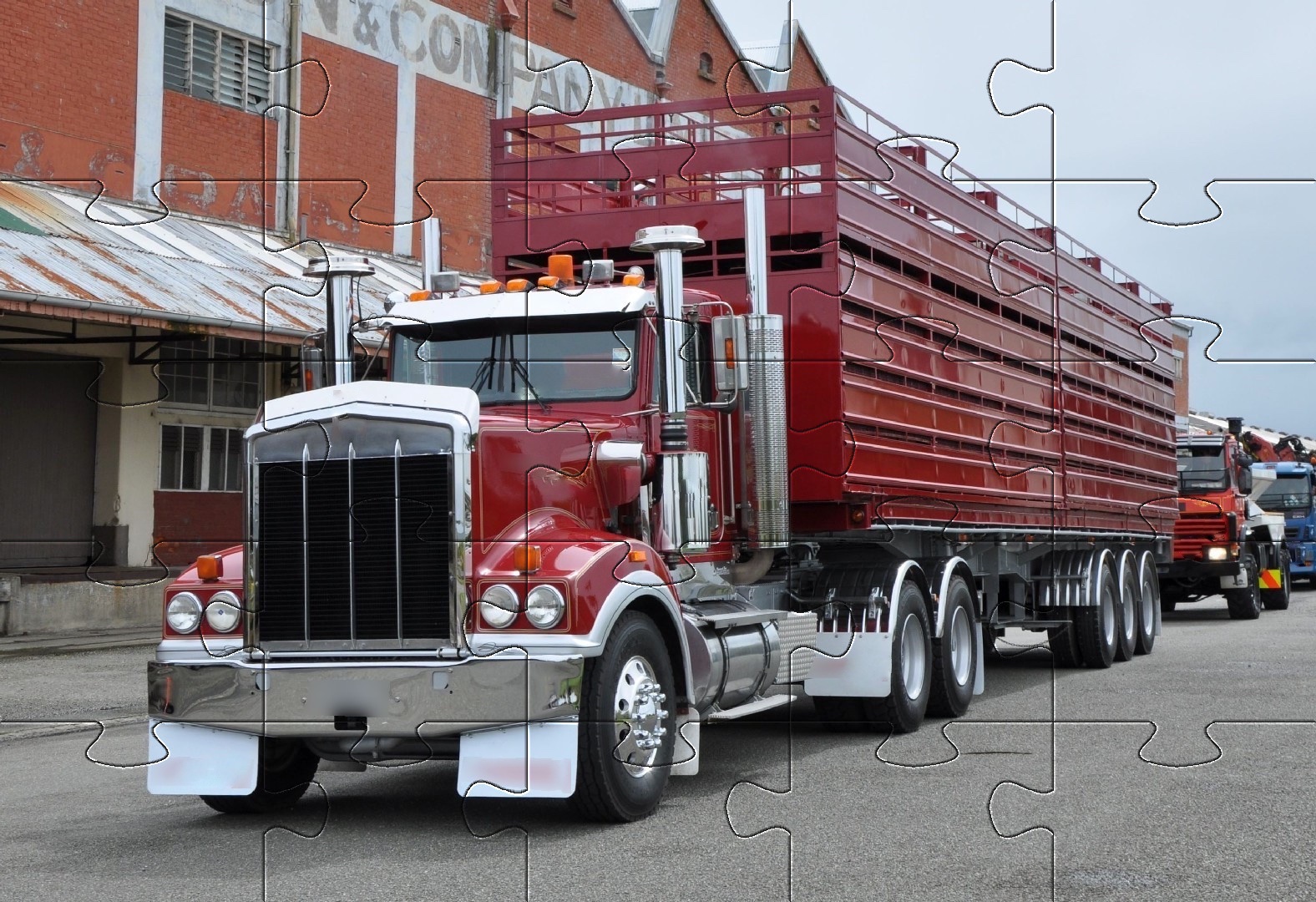 اسکرین شات 2 بازی Jigsaw puzzle trailers truck