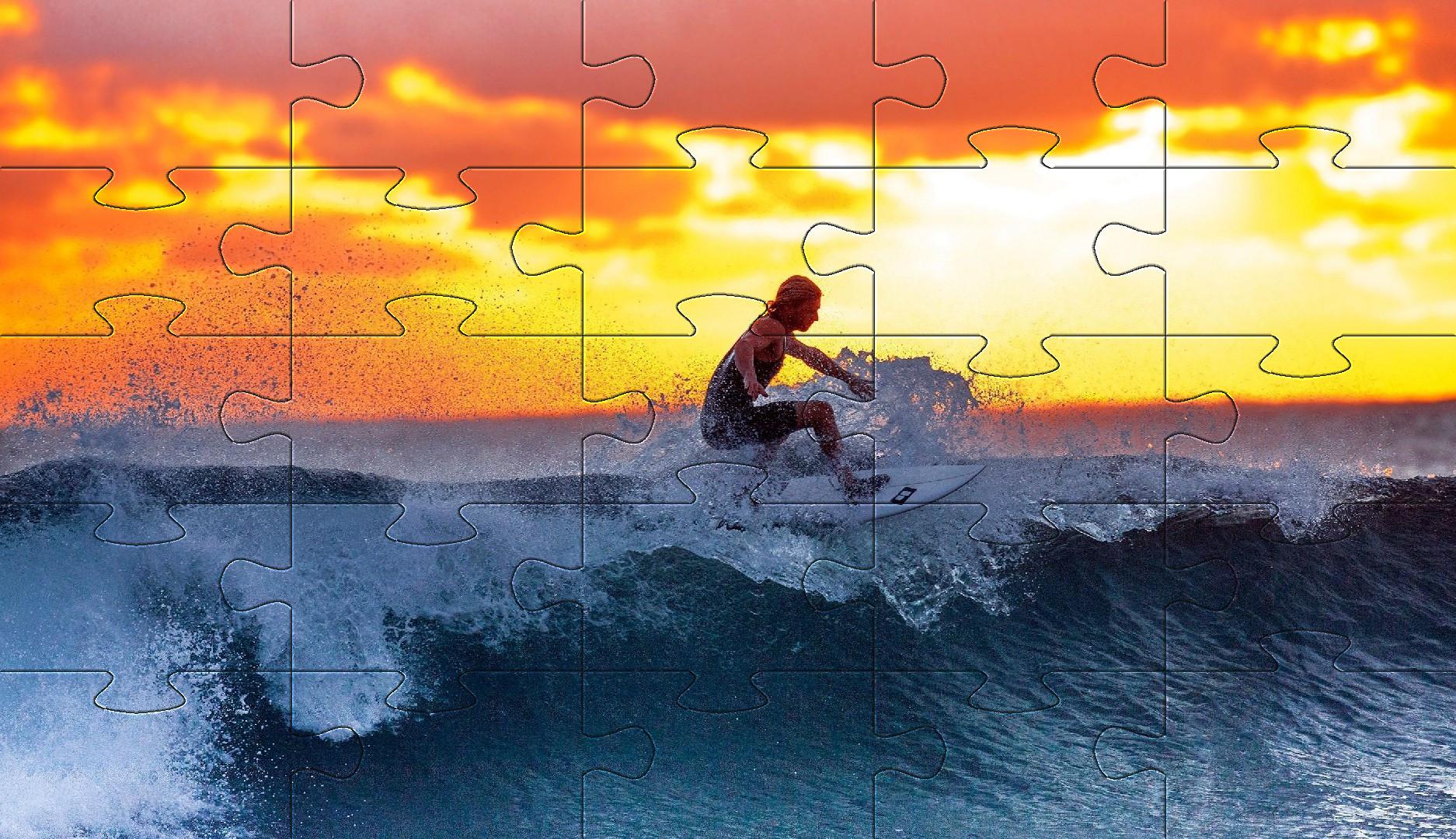 اسکرین شات 4 بازی Sunset jigsaw puzzles games