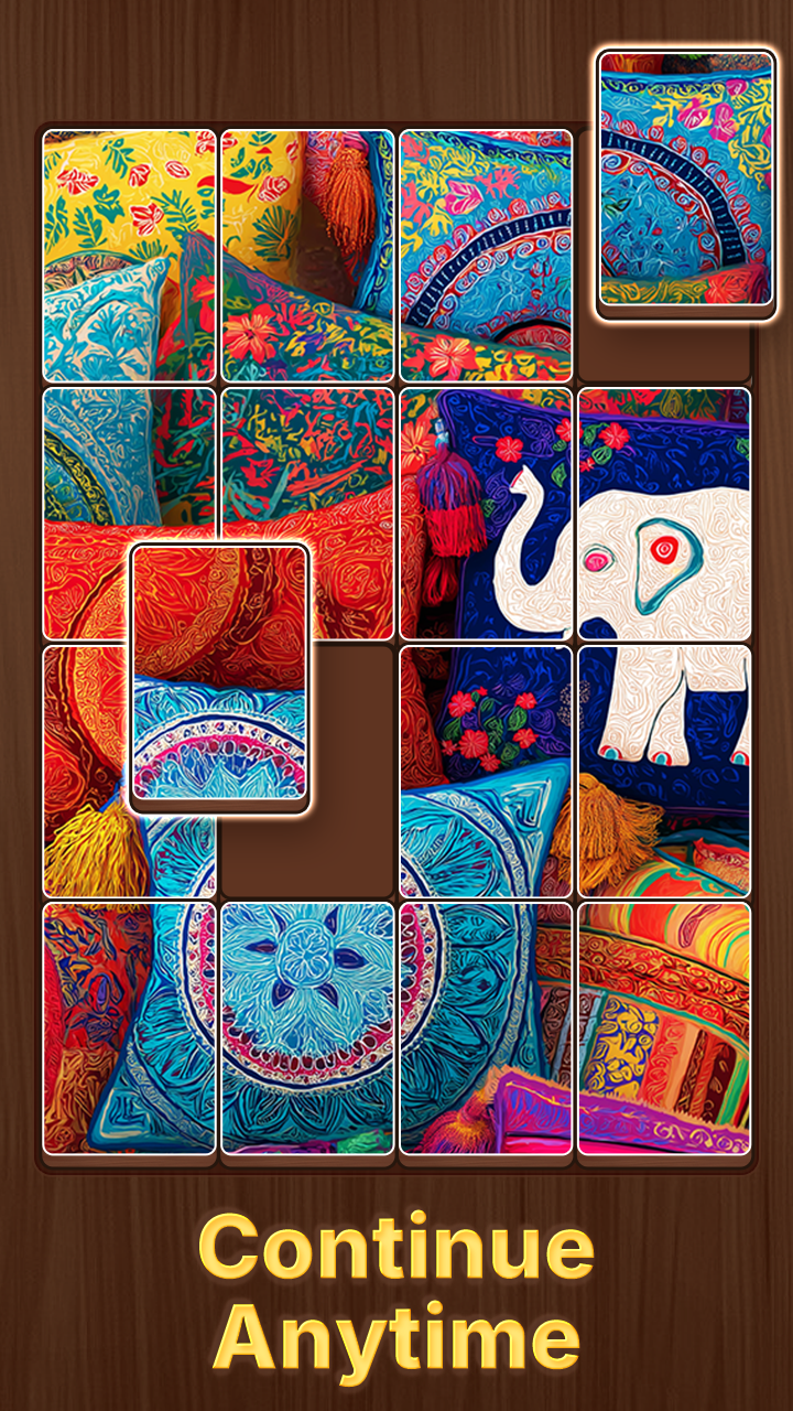 اسکرین شات 4 بازی Jigsaw Tiles Solitaire Puzzle