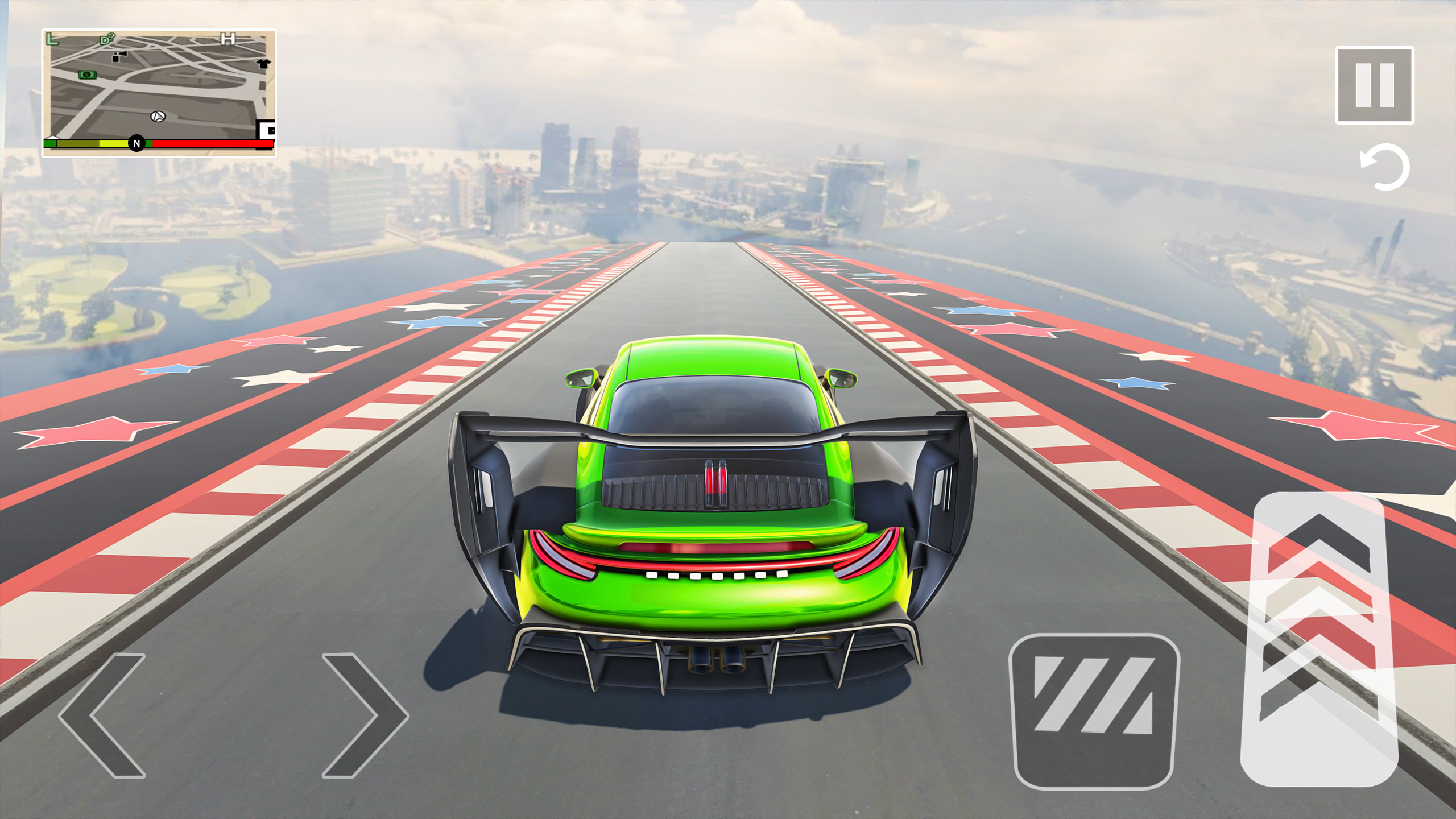 اسکرین شات 5 برنامه GT Car Stunts - Car Games