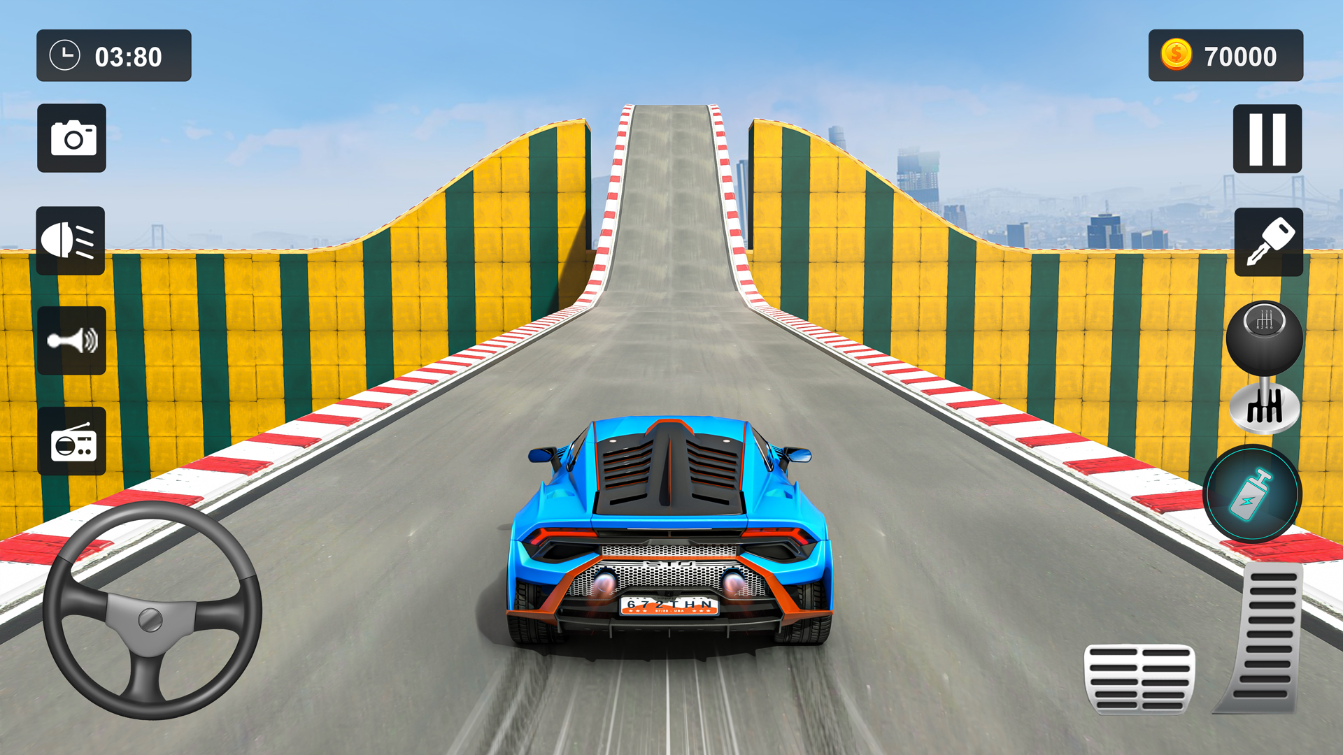 اسکرین شات 4 برنامه Crazy Car Driving - Car Games