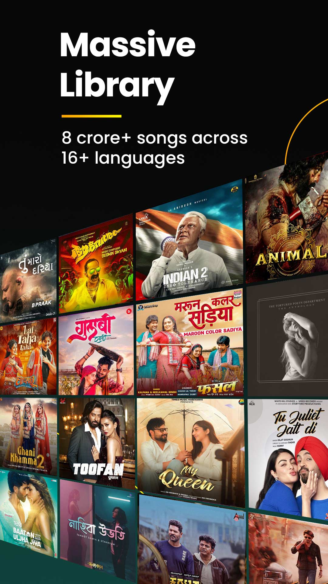 اسکرین شات 2 برنامه JioSaavn - Music & Podcasts