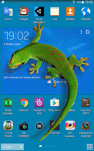 اسکرین شات 2 برنامه Lizard  on phone  prank