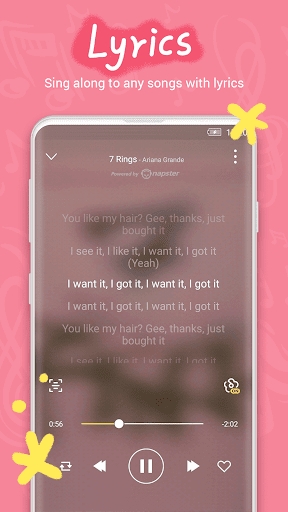 اسکرین شات 5 برنامه GO Music - Offline & online music, free MV, MP3