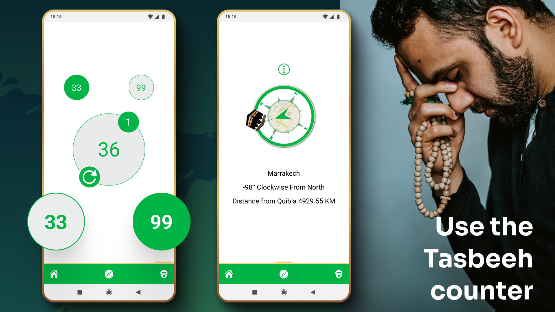 اسکرین شات 2 برنامه Qibla Finder - Qibla Direction