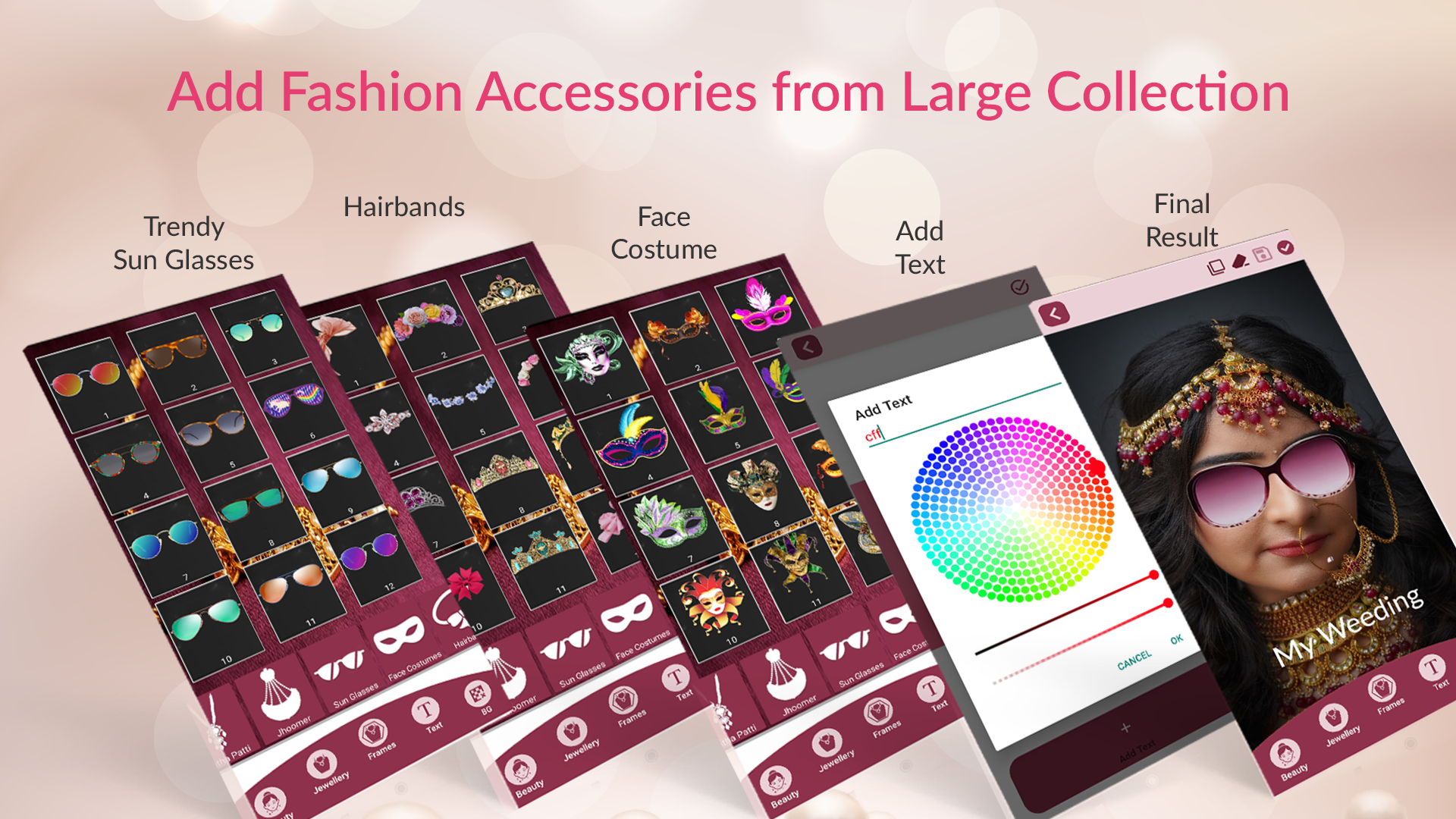 اسکرین شات 3 برنامه Women Jewellery Photo Editor