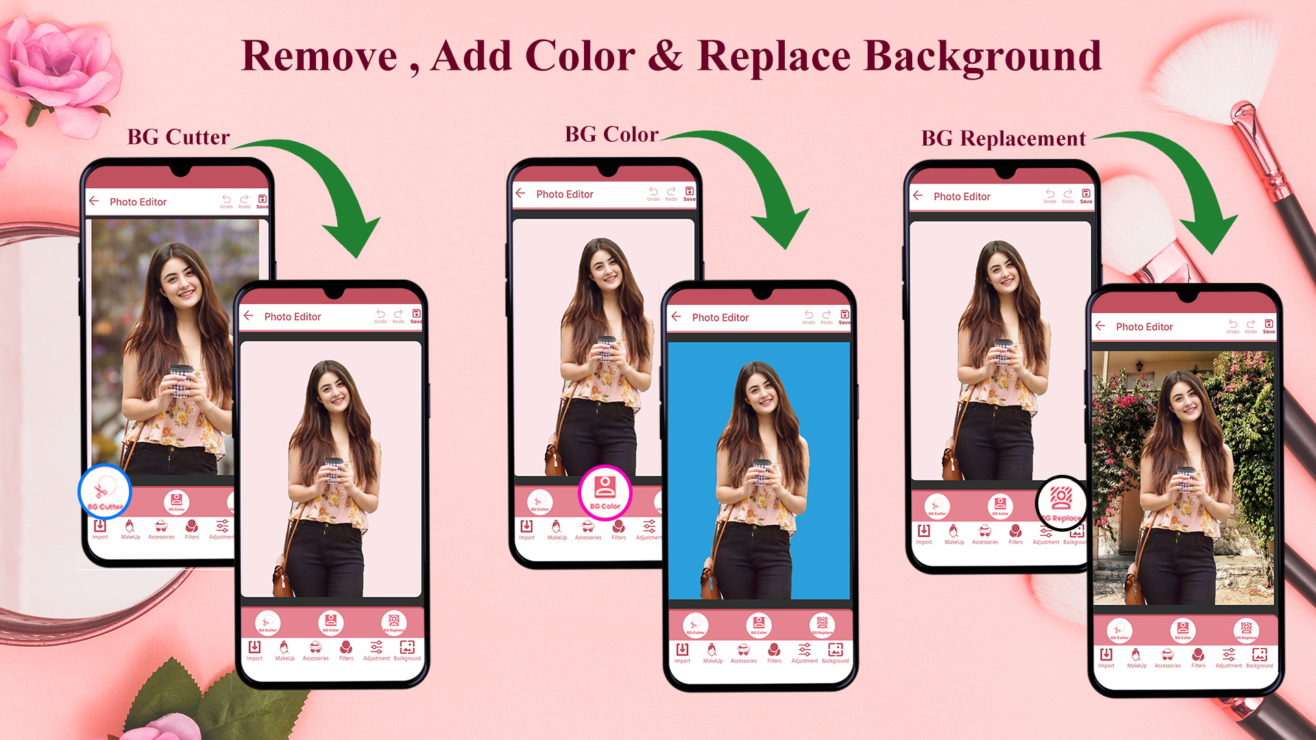 اسکرین شات 6 برنامه Beautycam Makeup Selfie Editor