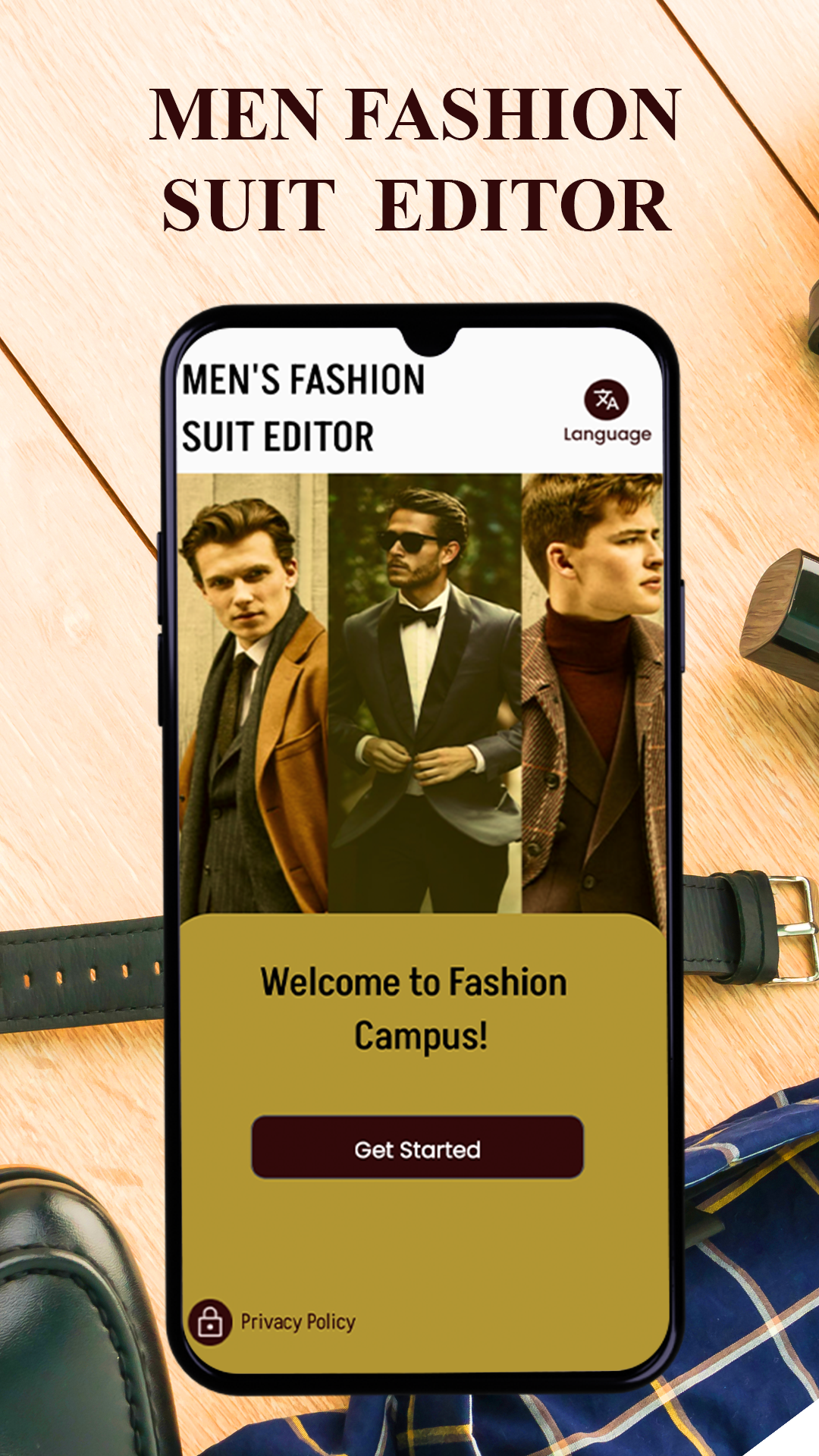 اسکرین شات 1 برنامه Mens Clothing Photo Editor