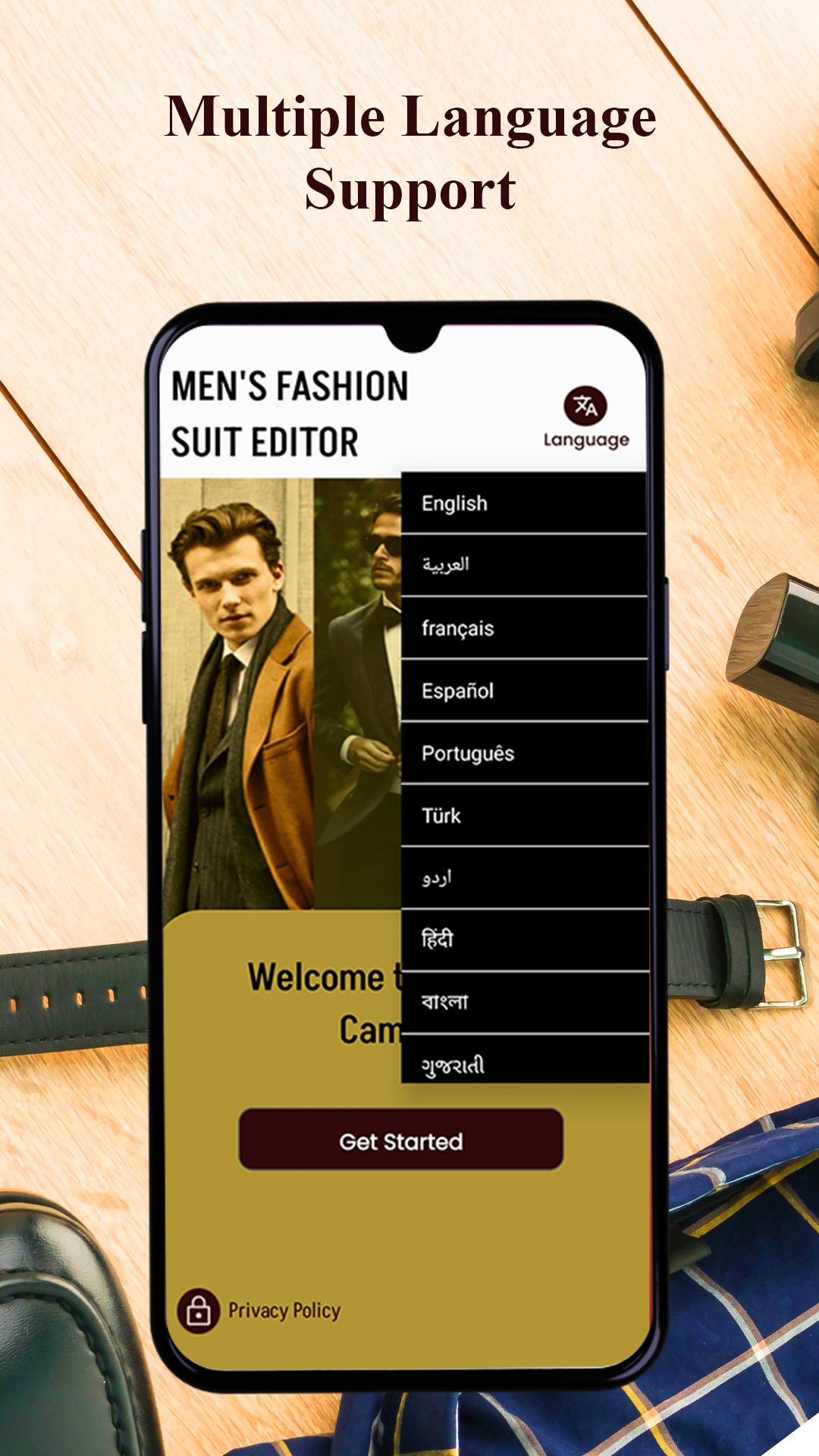 اسکرین شات 2 برنامه Mens Clothing Photo Editor