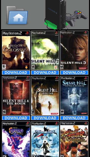اسکرین شات 4 برنامه PSP PS2 PSX Rom Downloader