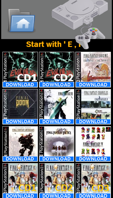 اسکرین شات 8 برنامه PSP PS2 PSX Rom Downloader