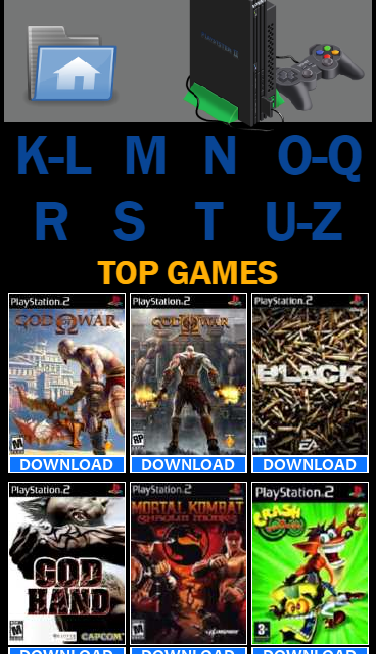 اسکرین شات 2 برنامه PSP PS2 PSX Rom Downloader