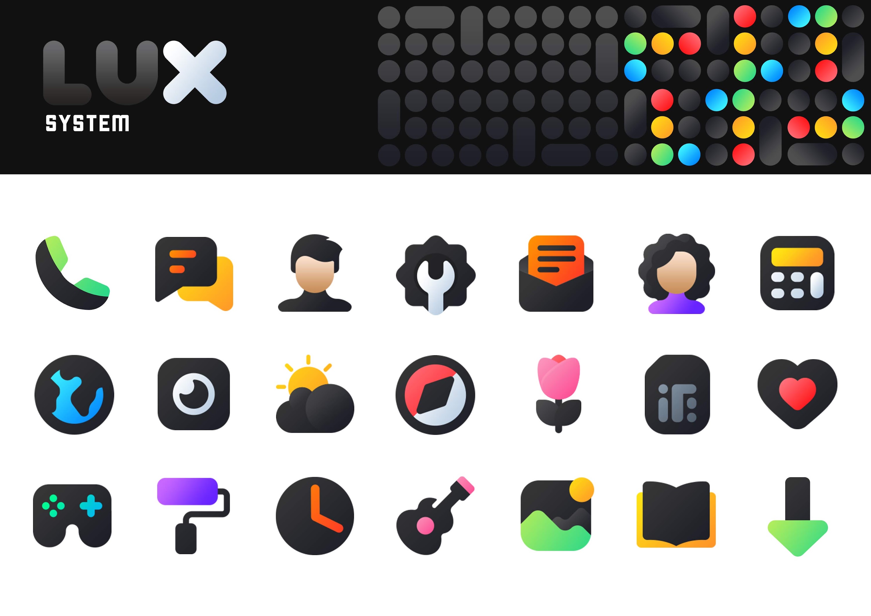 اسکرین شات 2 برنامه LuX IconPack