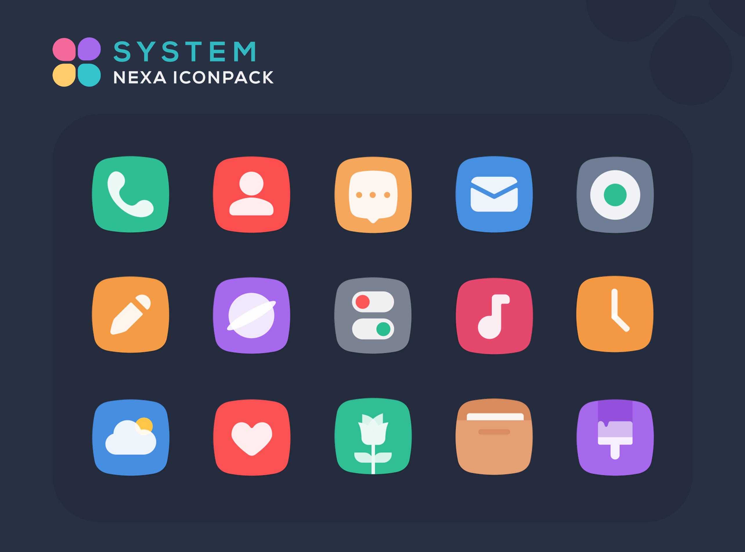 اسکرین شات 1 برنامه Nexa Icon Pack