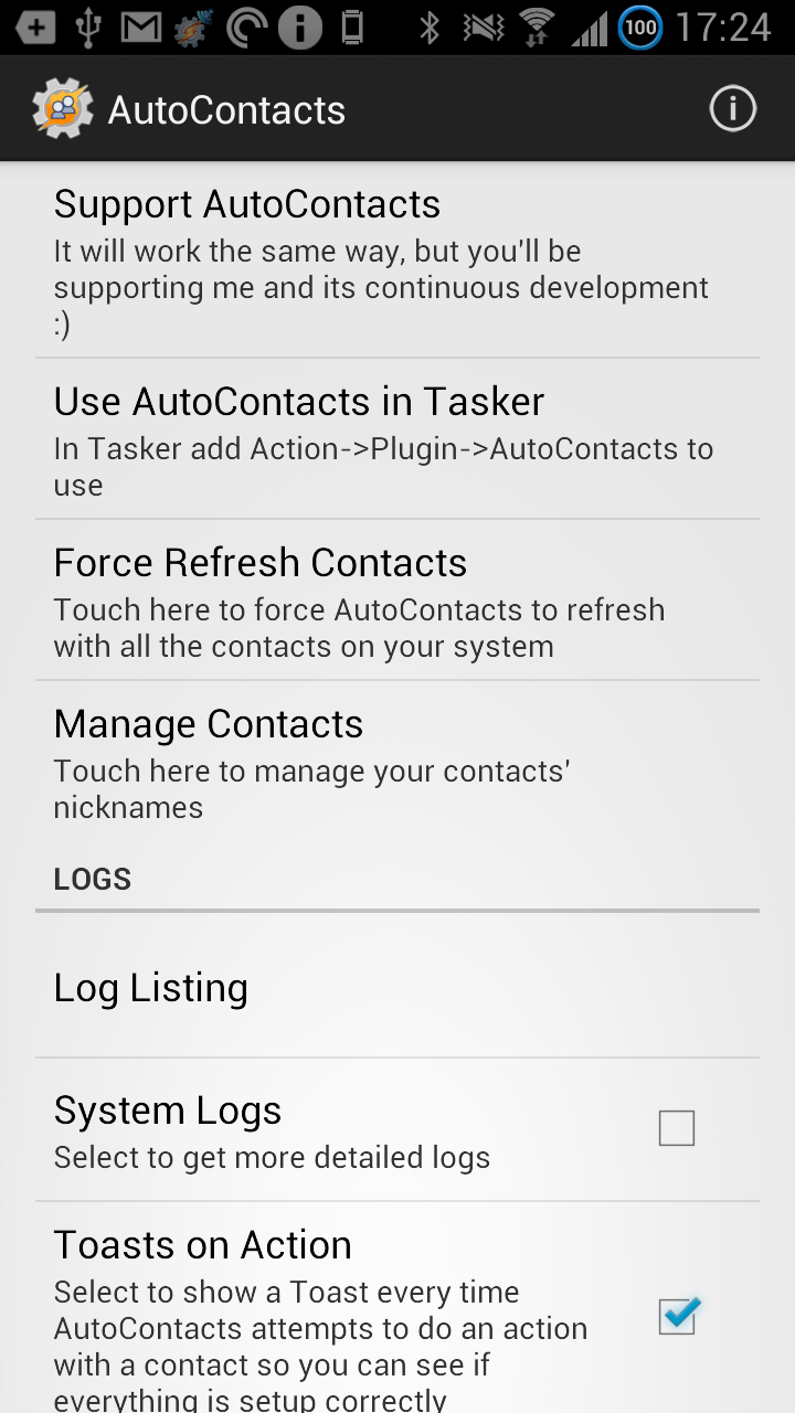 اسکرین شات 3 برنامه AutoContacts