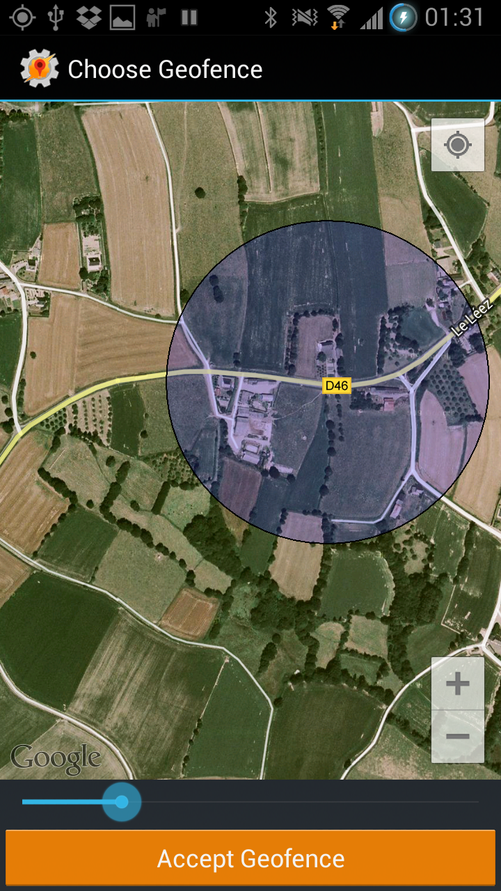 اسکرین شات 1 برنامه AutoLocation