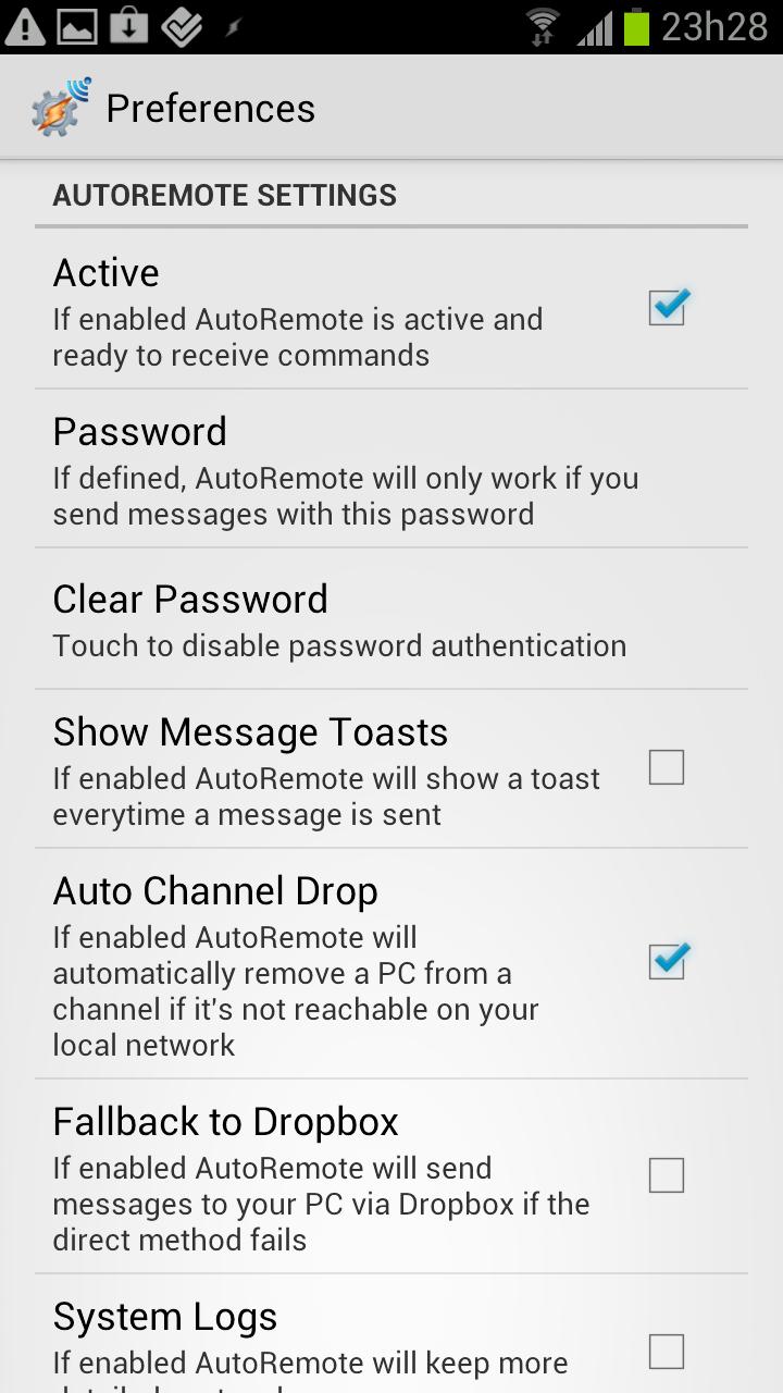 اسکرین شات 2 برنامه AutoRemoteLite