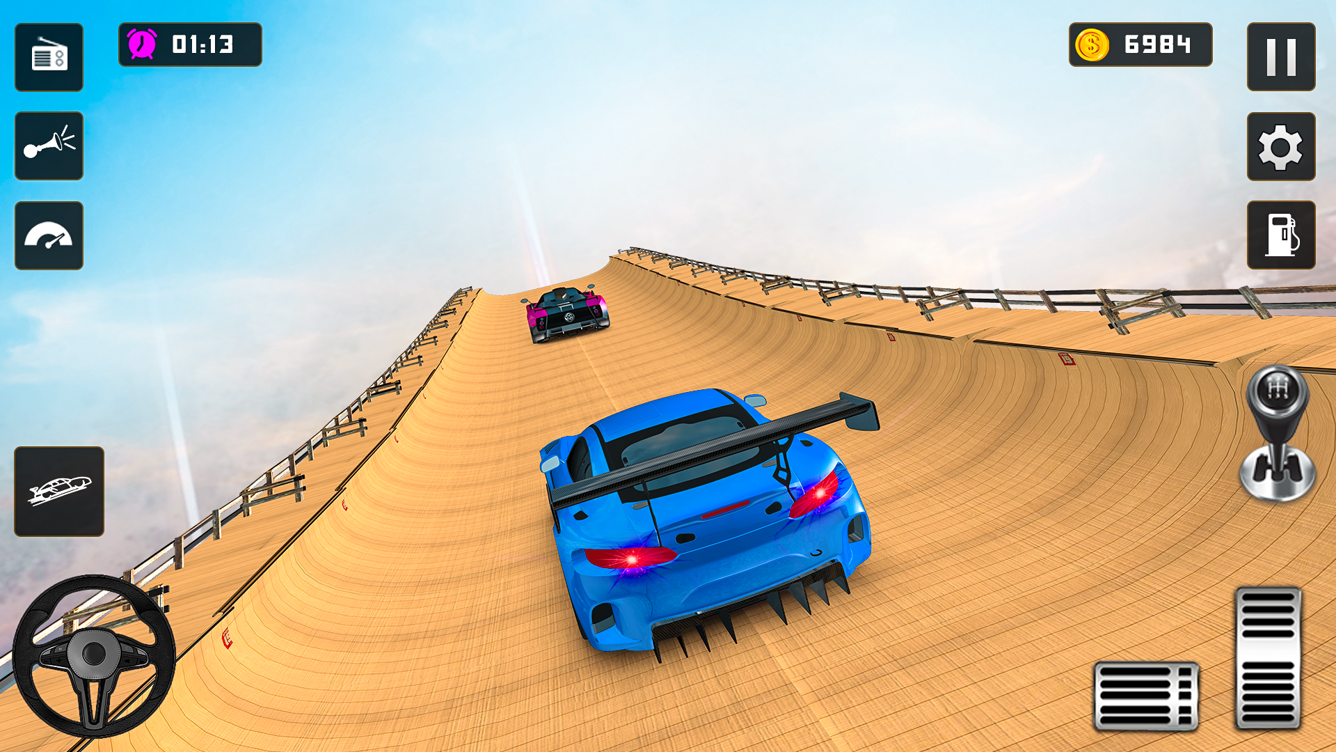 اسکرین شات 2 برنامه Mega Ramp Car Stunts-Car Game