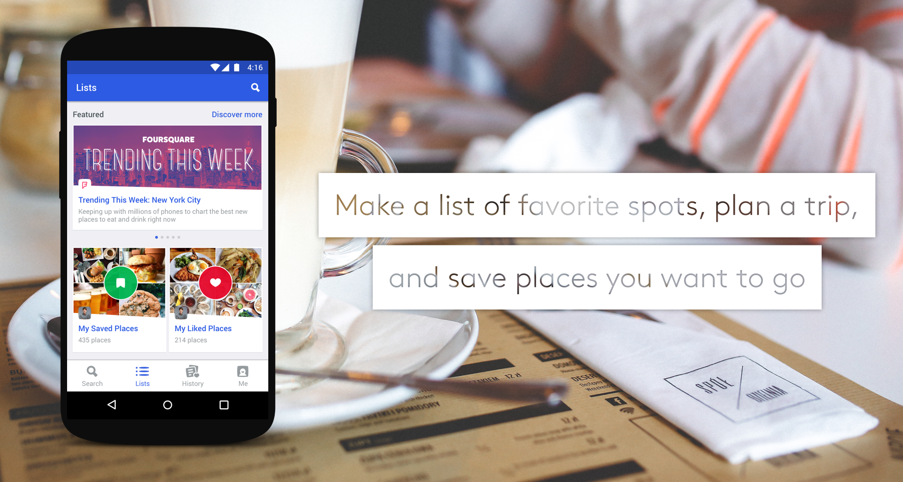 اسکرین شات 2 برنامه Foursquare City Guide