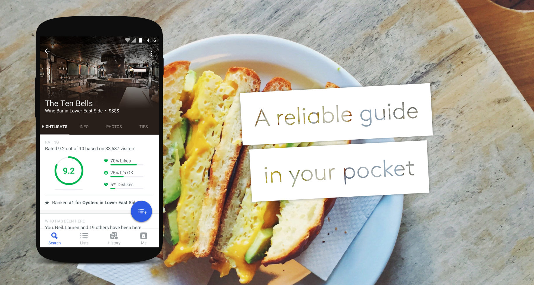 اسکرین شات 5 برنامه Foursquare City Guide