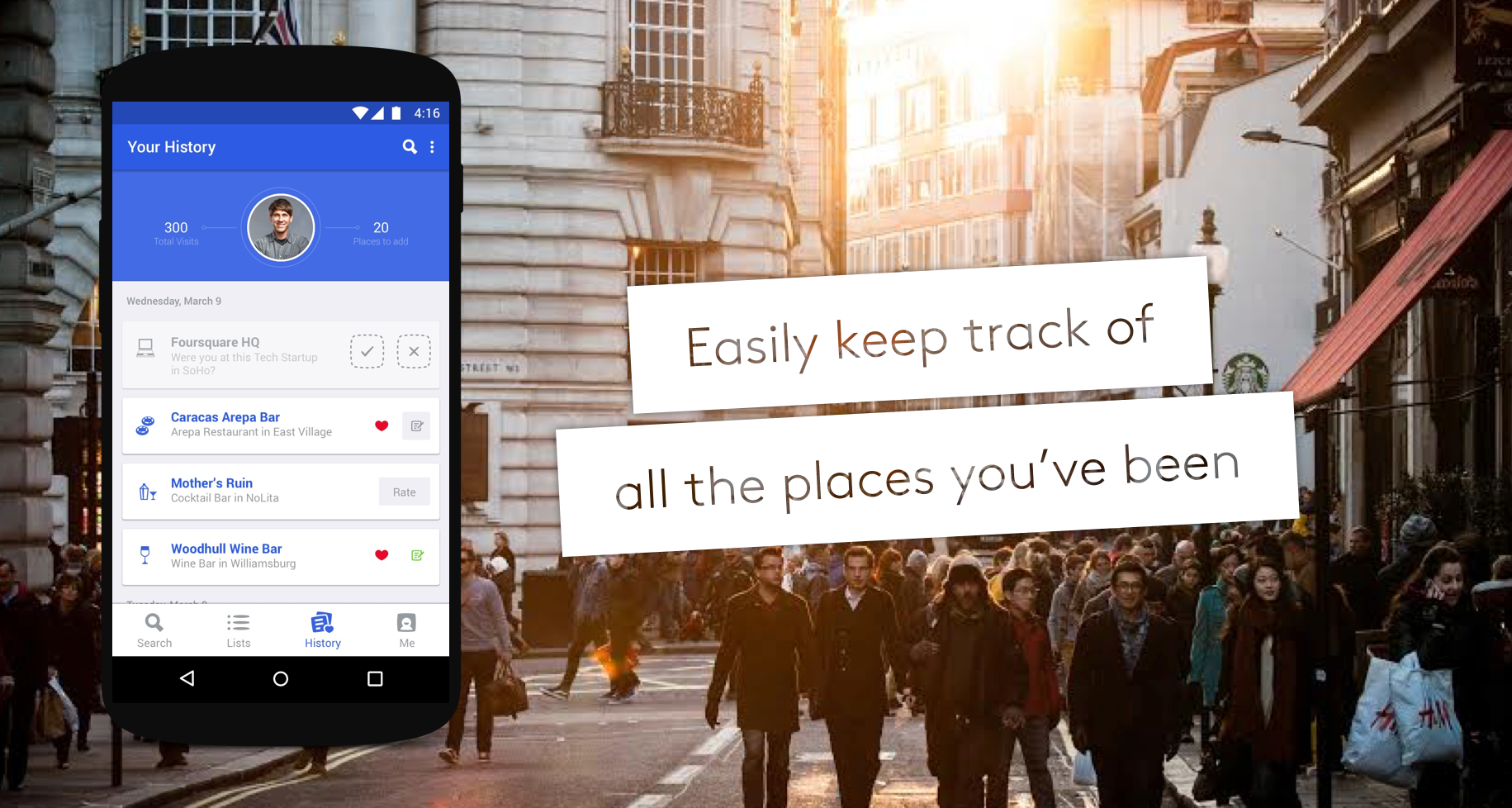 اسکرین شات 3 برنامه Foursquare City Guide