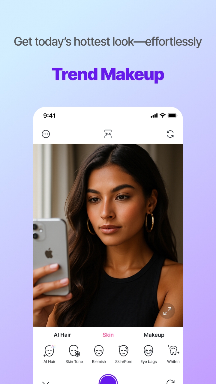 اسکرین شات 7 برنامه Candy Camera AI – Find myself