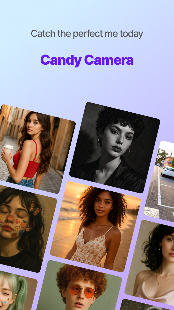 اسکرین شات 6 برنامه Candy Camera AI – Find myself