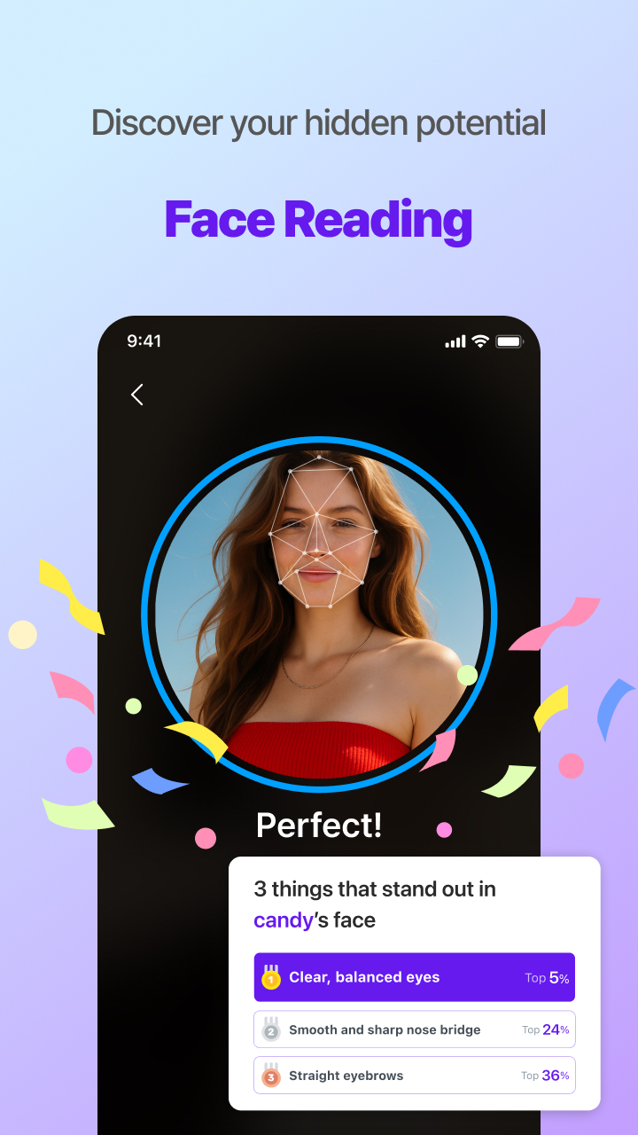 اسکرین شات 5 برنامه Candy Camera AI – Find myself