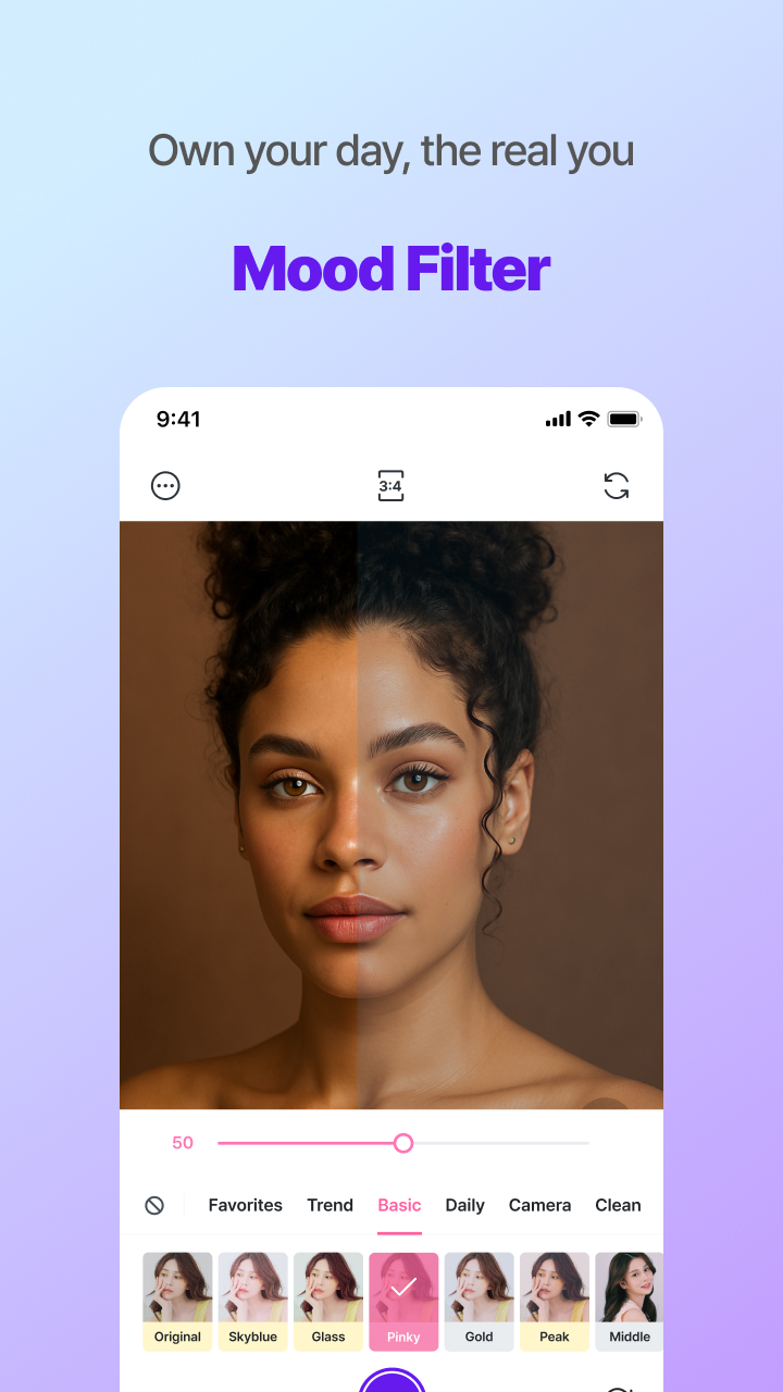 اسکرین شات 8 برنامه Candy Camera AI – Find myself