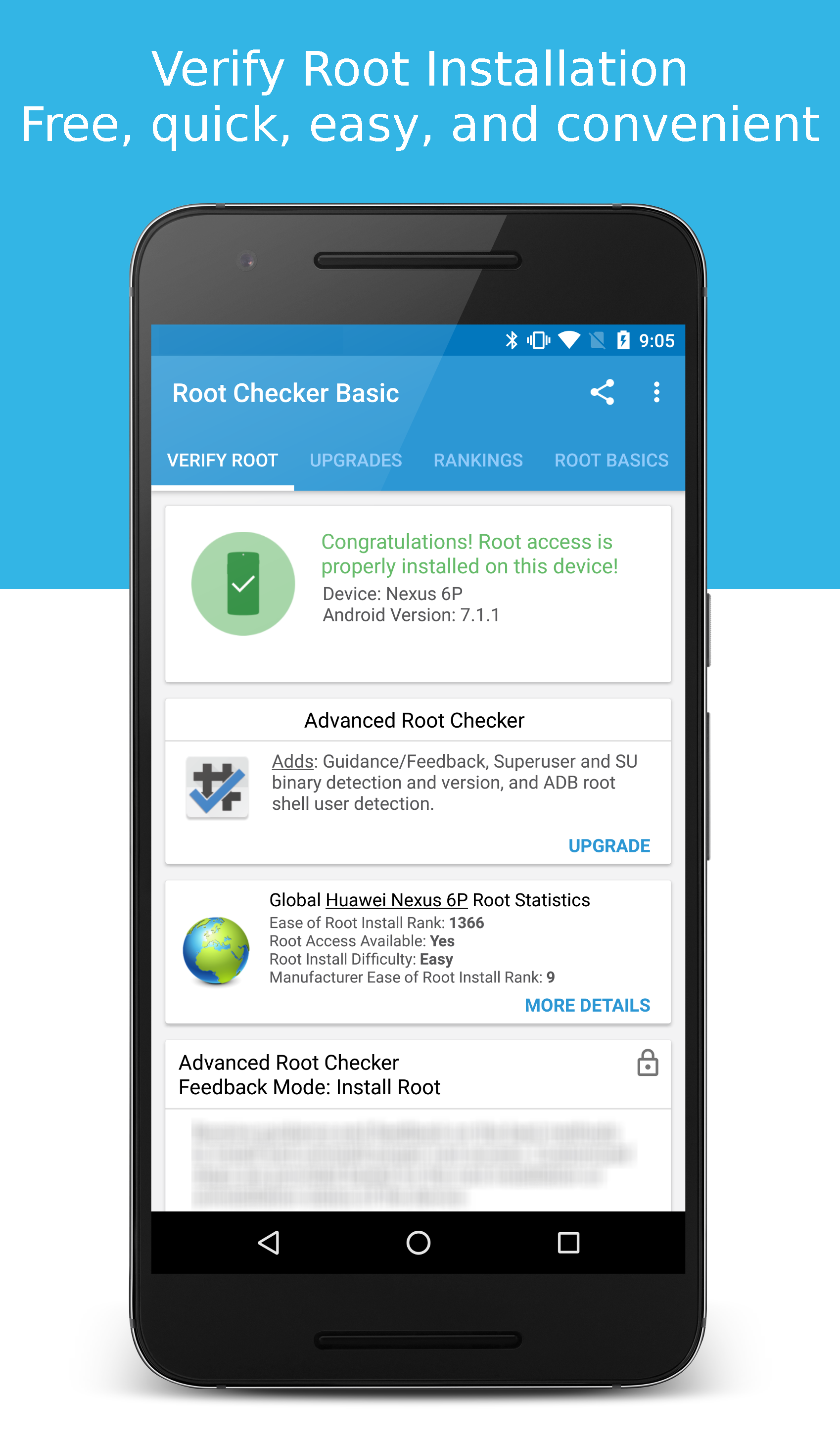 اسکرین شات 2 برنامه Root Checker