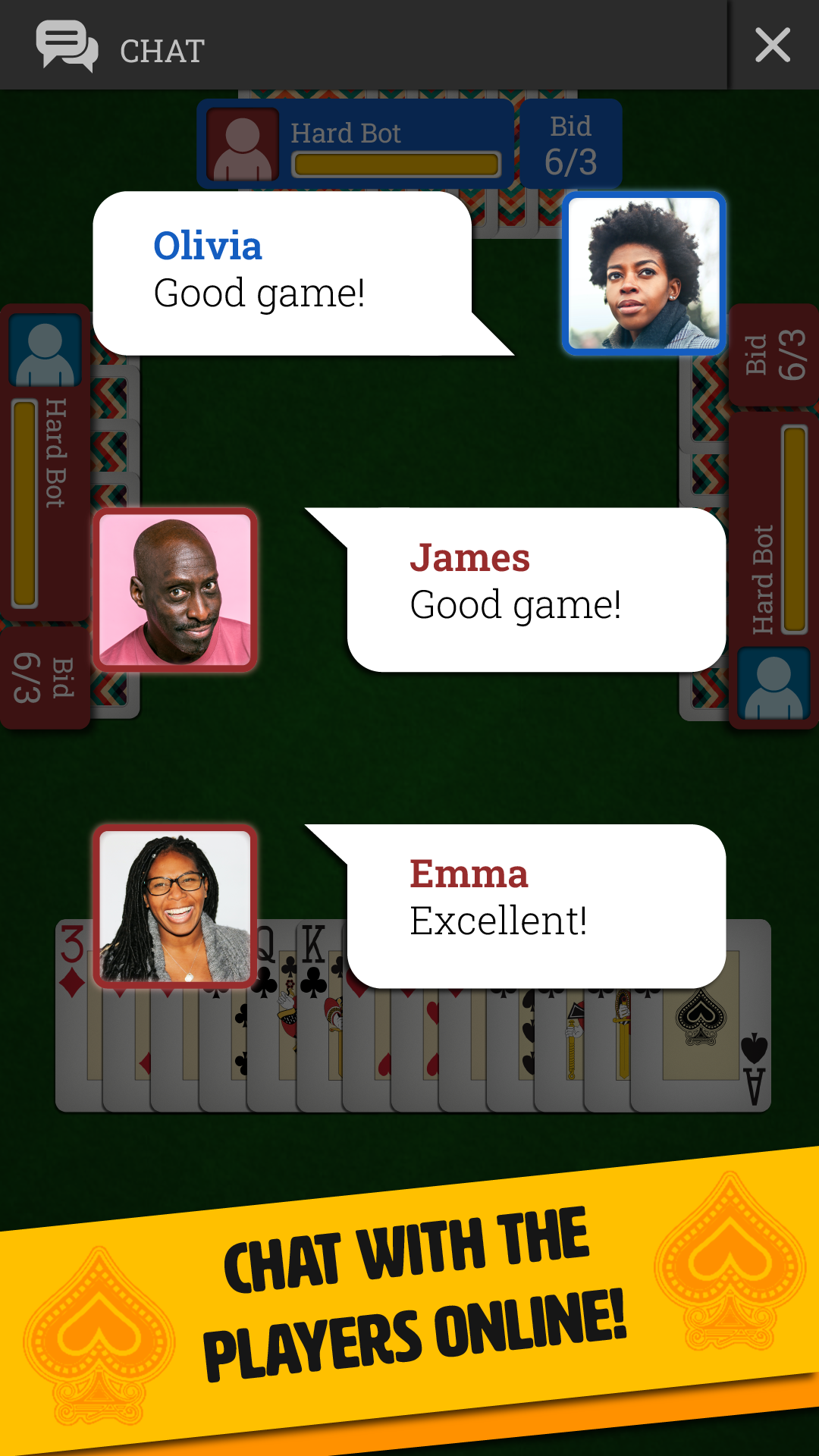 اسکرین شات 6 بازی Spades Online: Trickster Cards