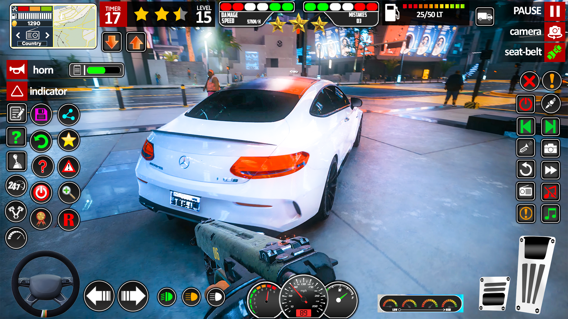 اسکرین شات 3 برنامه Modern Car School Driving Game