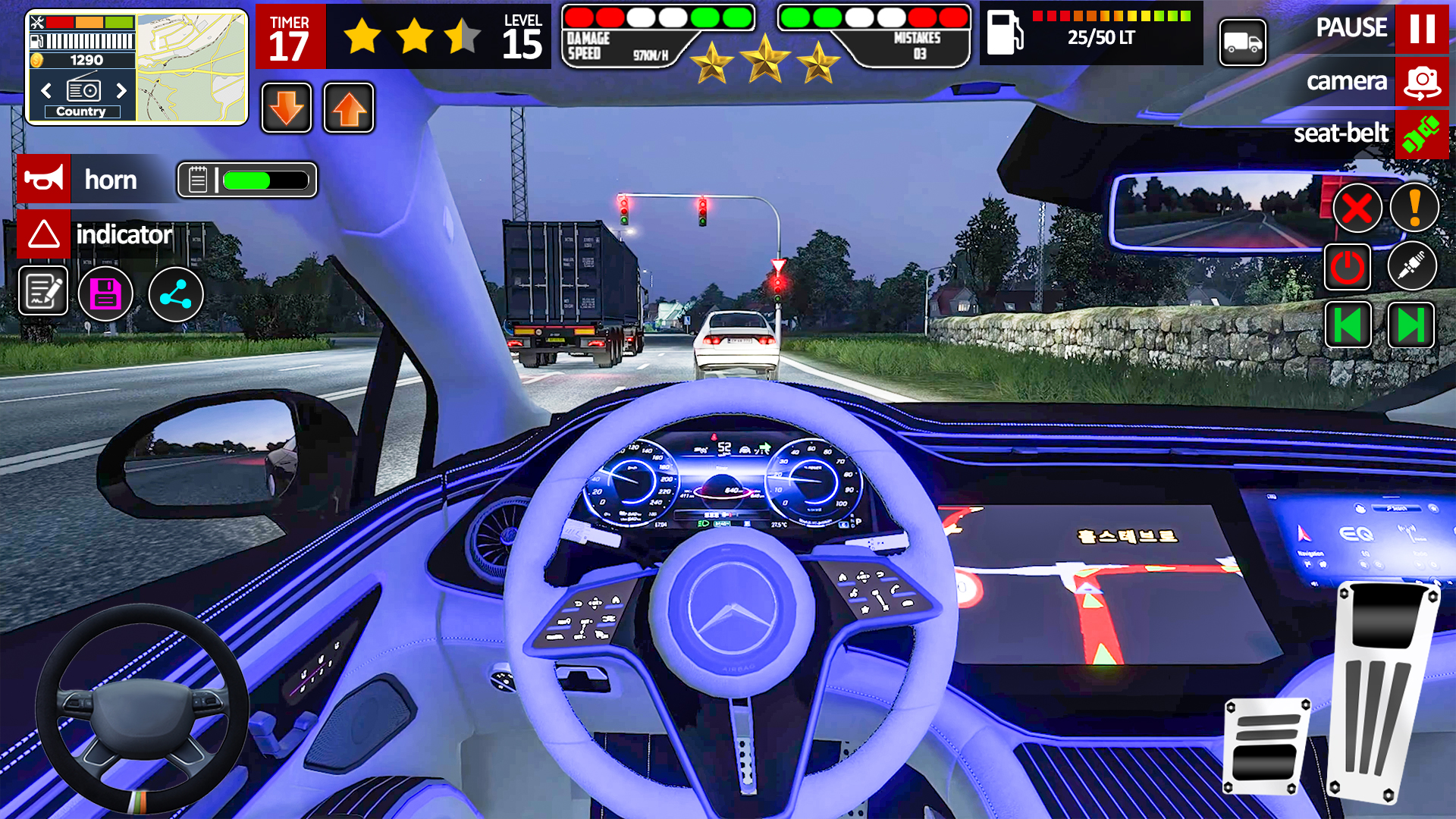 اسکرین شات 5 برنامه Modern Car School Driving Game