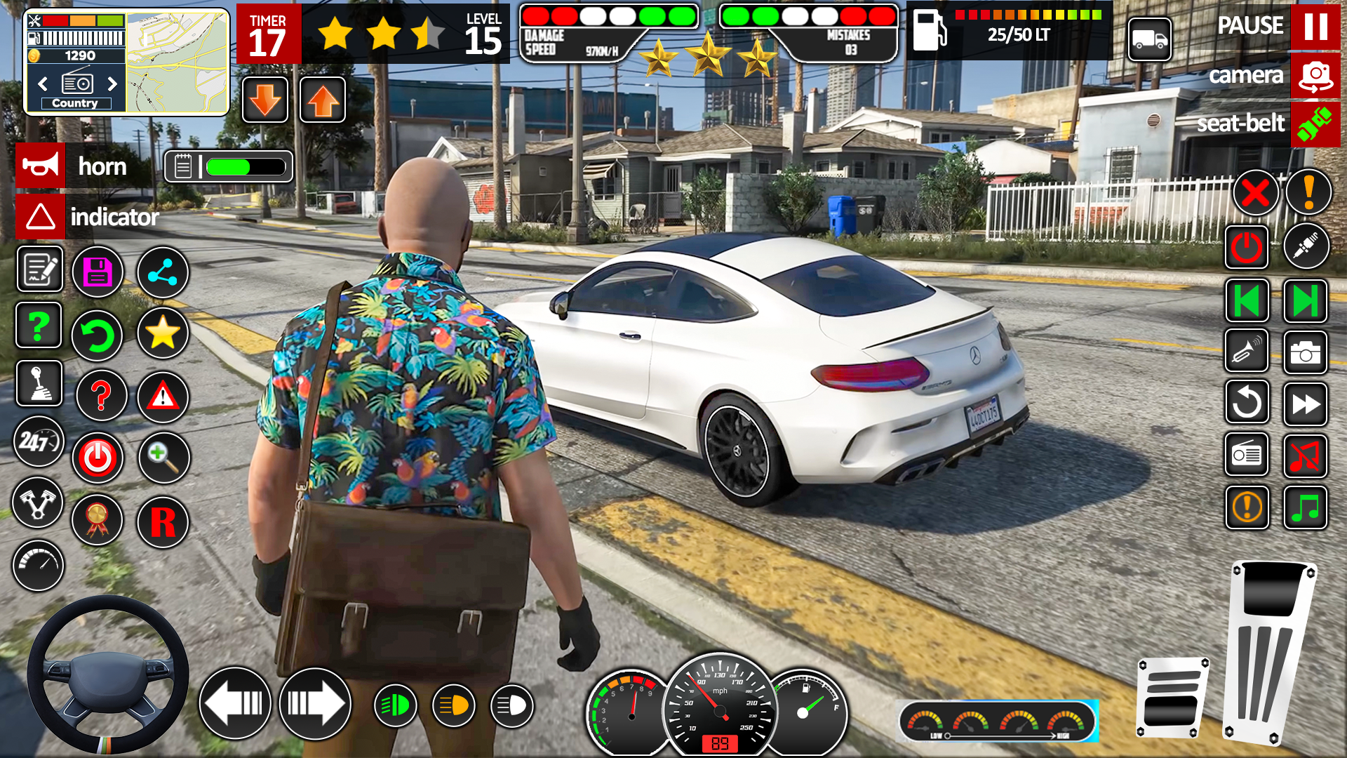 اسکرین شات 1 برنامه Modern Car School Driving Game