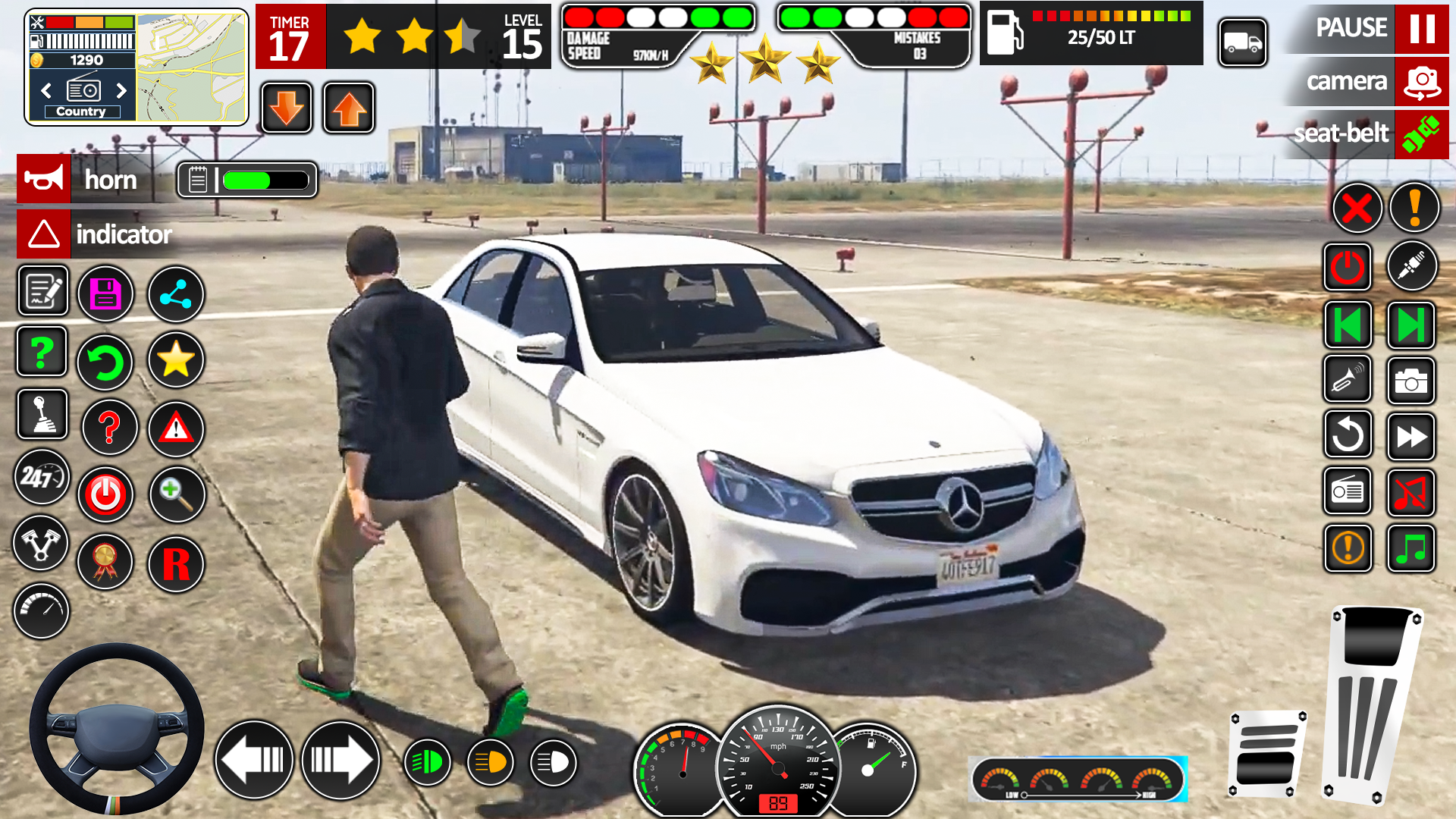 اسکرین شات 2 برنامه Modern Car School Driving Game
